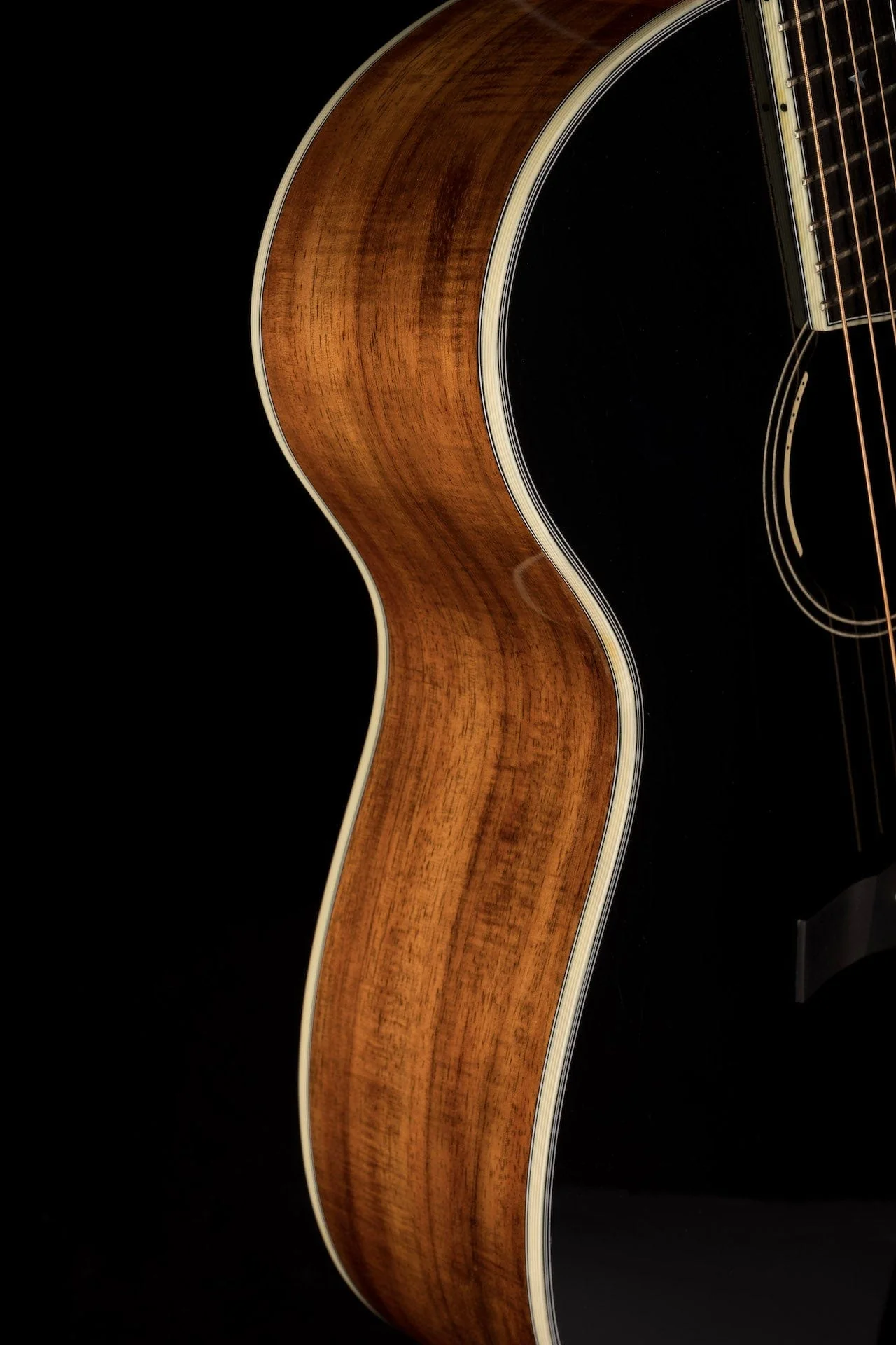 Pre-Owned Thomas Trapper Deluxe Auditorium Acoustic Electric Black w Hiscox Case - Image 9