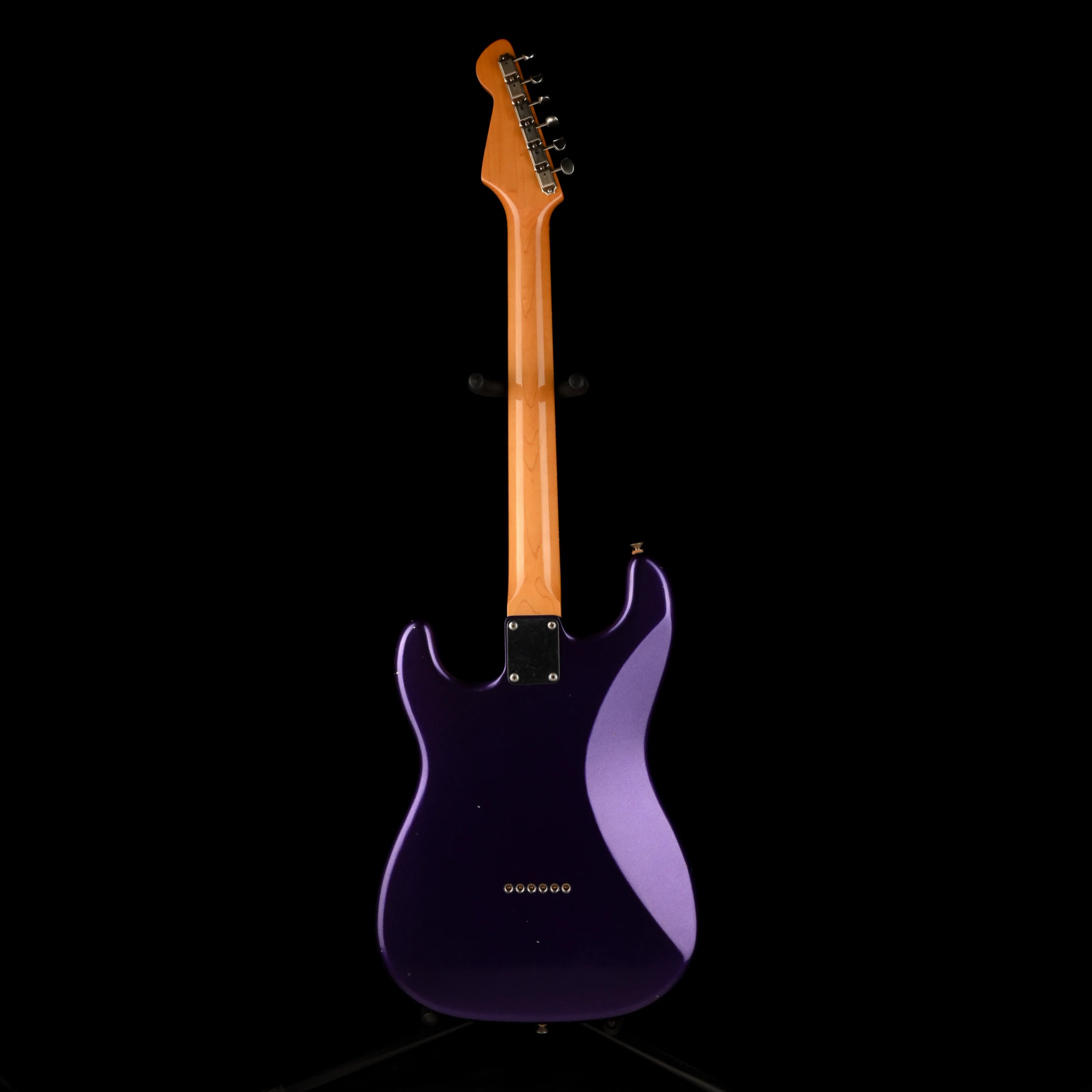 Pre Owned Partscaster Doom Gloom Body Tokai Neck Goldstar Purple Electric Guitar With OHSC - Image 10