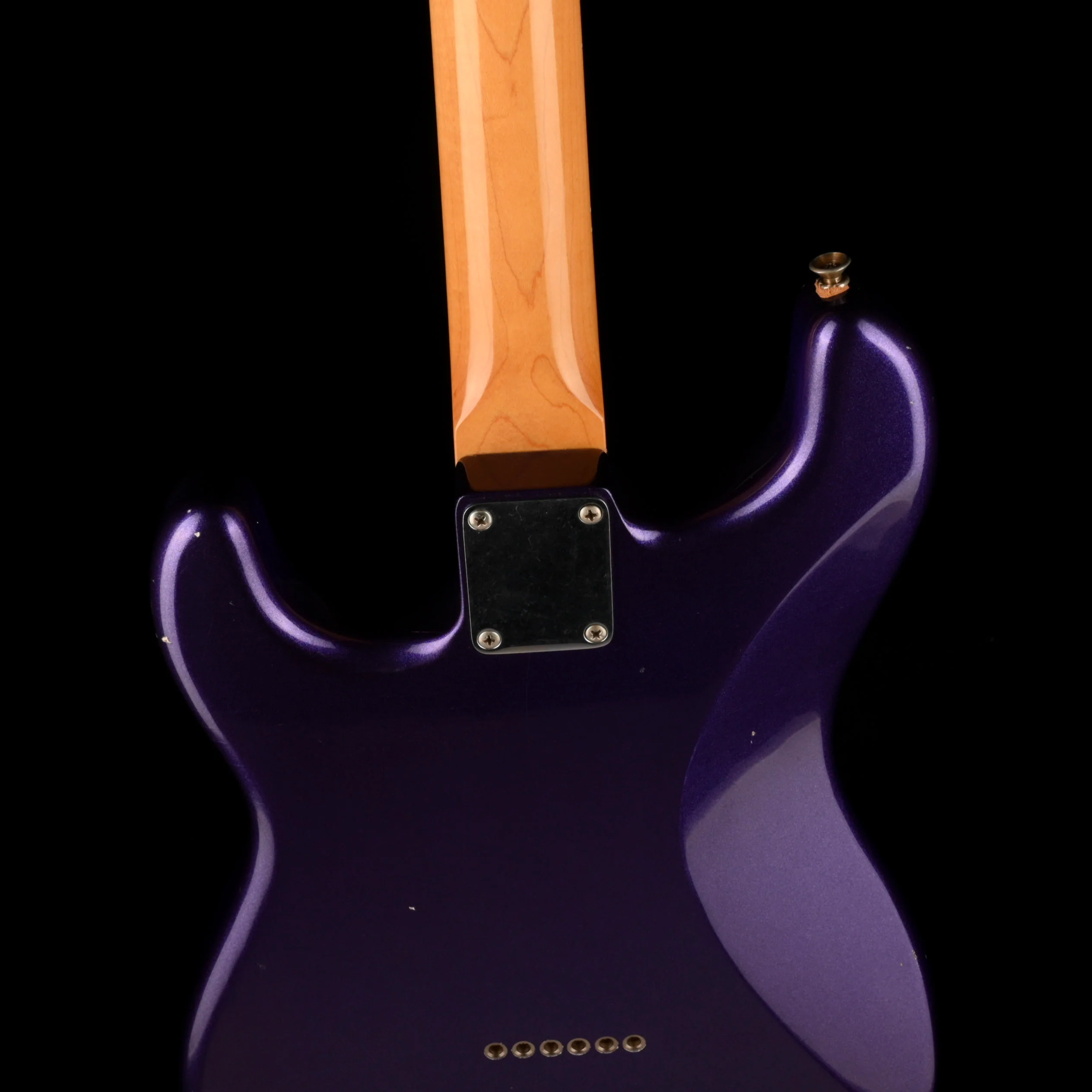 Pre Owned Partscaster Doom Gloom Body Tokai Neck Goldstar Purple Electric Guitar With OHSC - Image 11