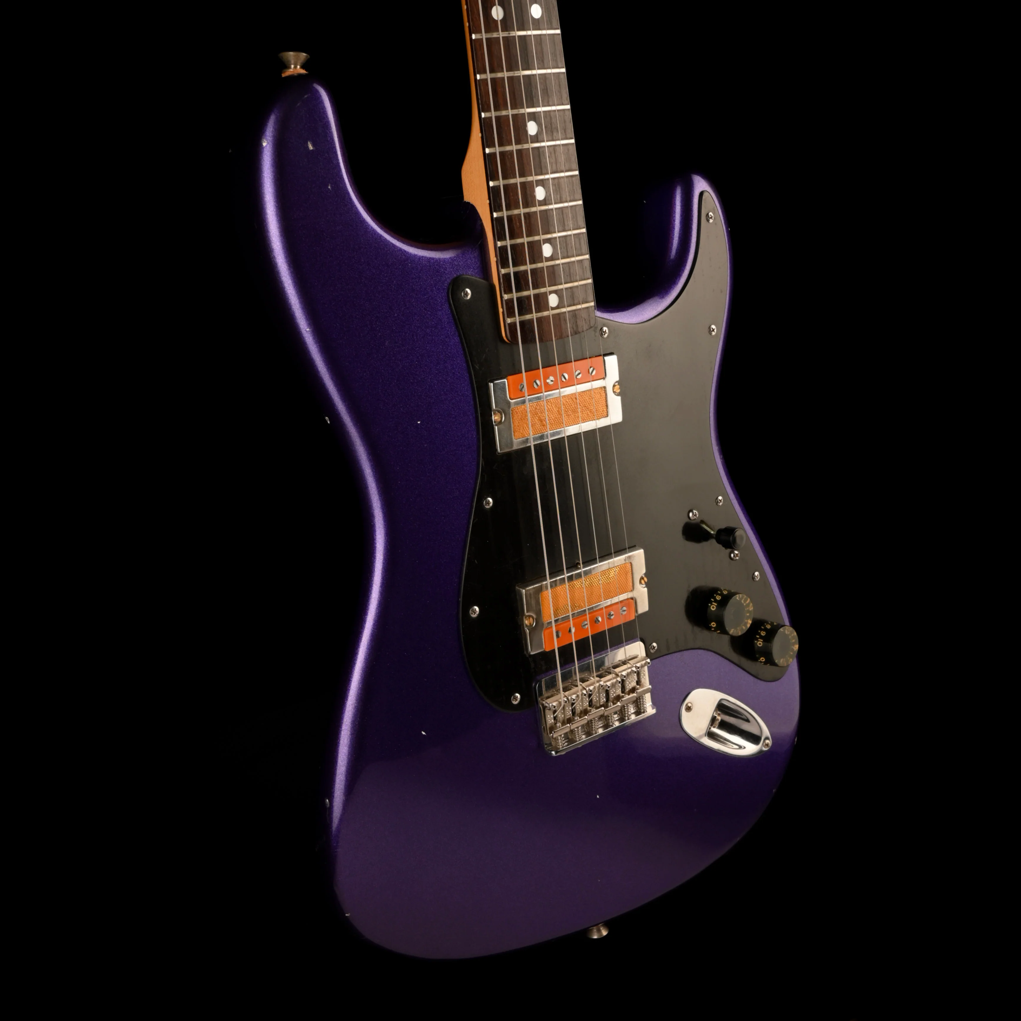 Pre Owned Partscaster Doom Gloom Body Tokai Neck Goldstar Purple Electric Guitar With OHSC - Image 6