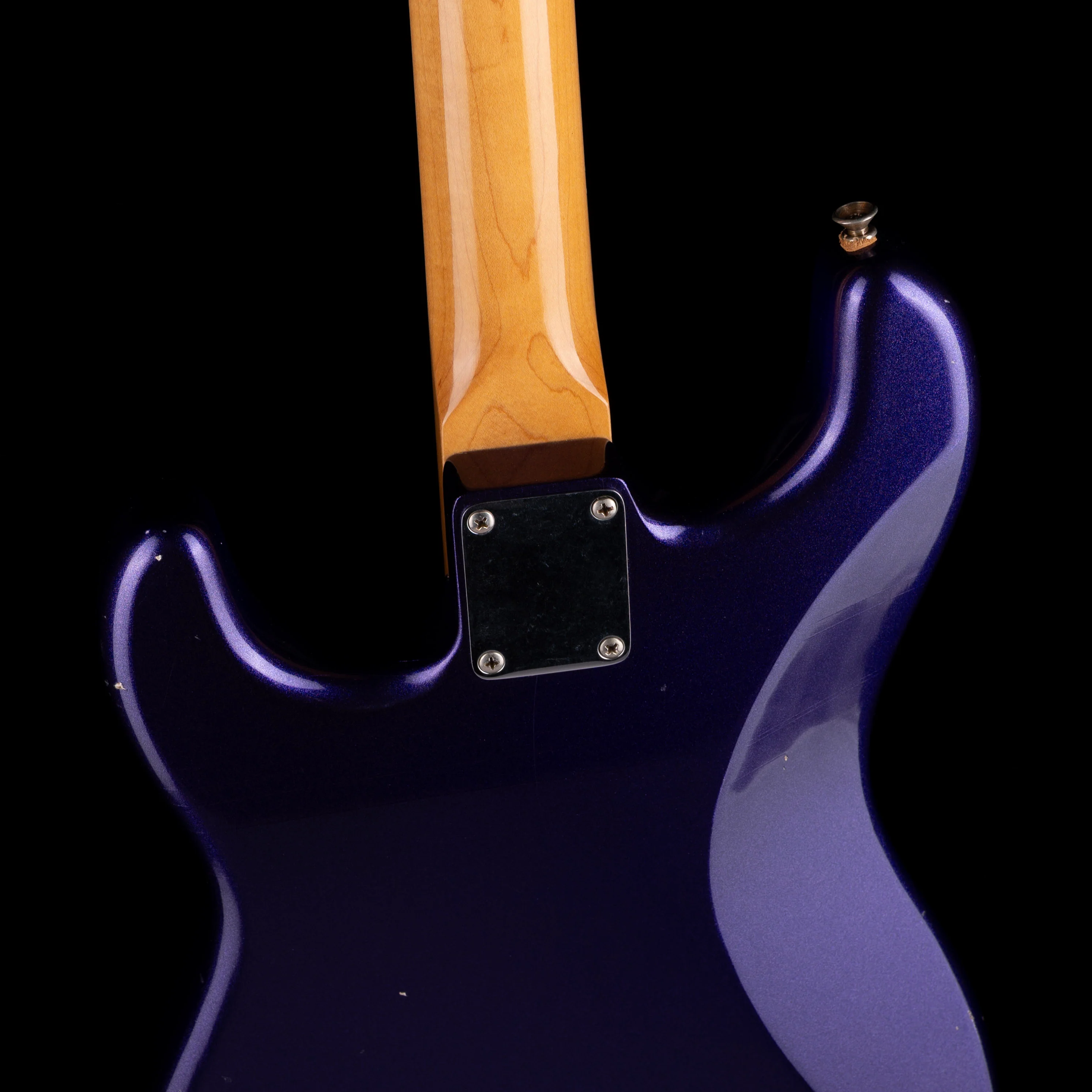 Pre Owned Partscaster Doom Gloom Body Tokai Neck Goldstar Viking Purple Electric Guitar - Image 10