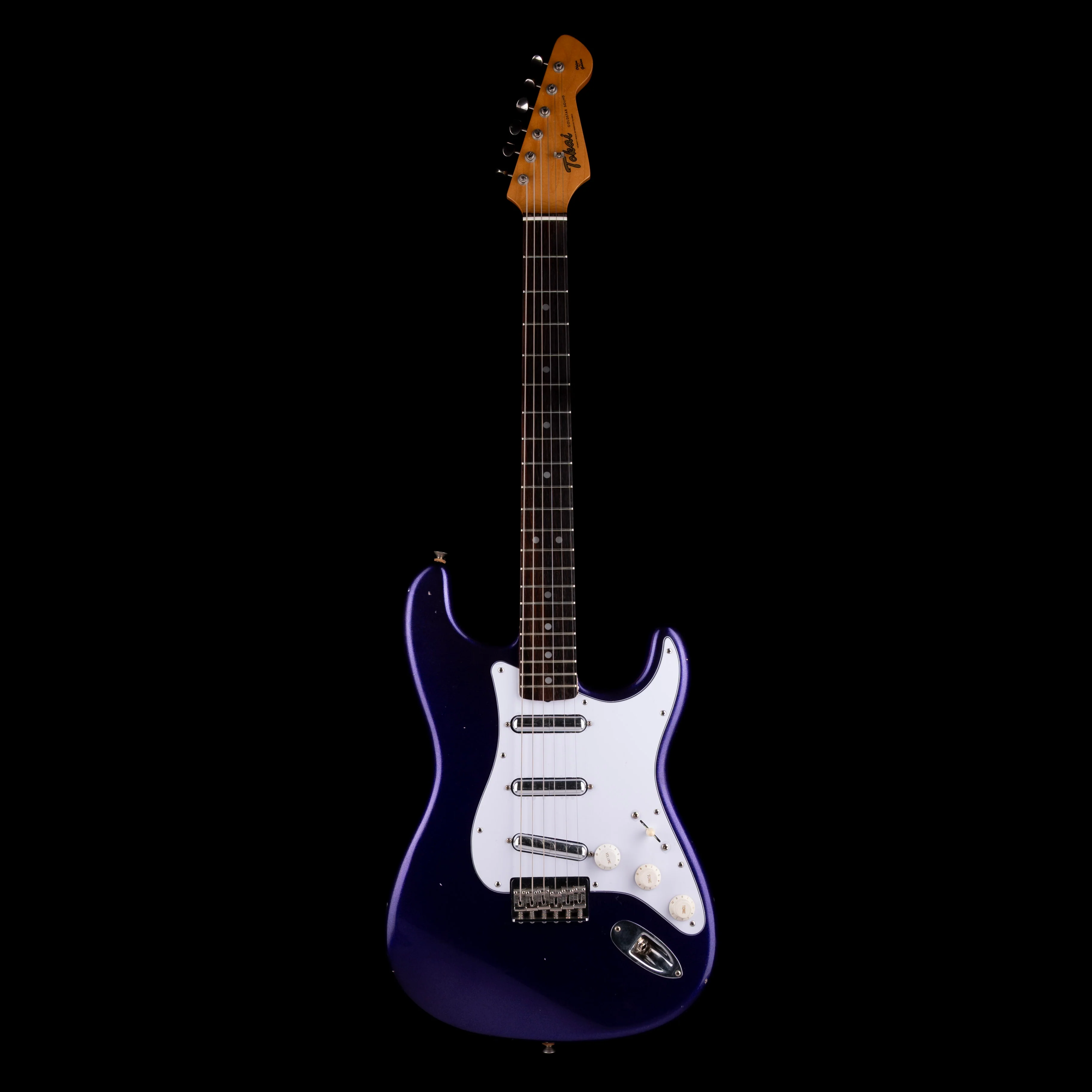 Pre Owned Partscaster Doom Gloom Body Tokai Neck Goldstar Viking Purple Electric Guitar - Image 2