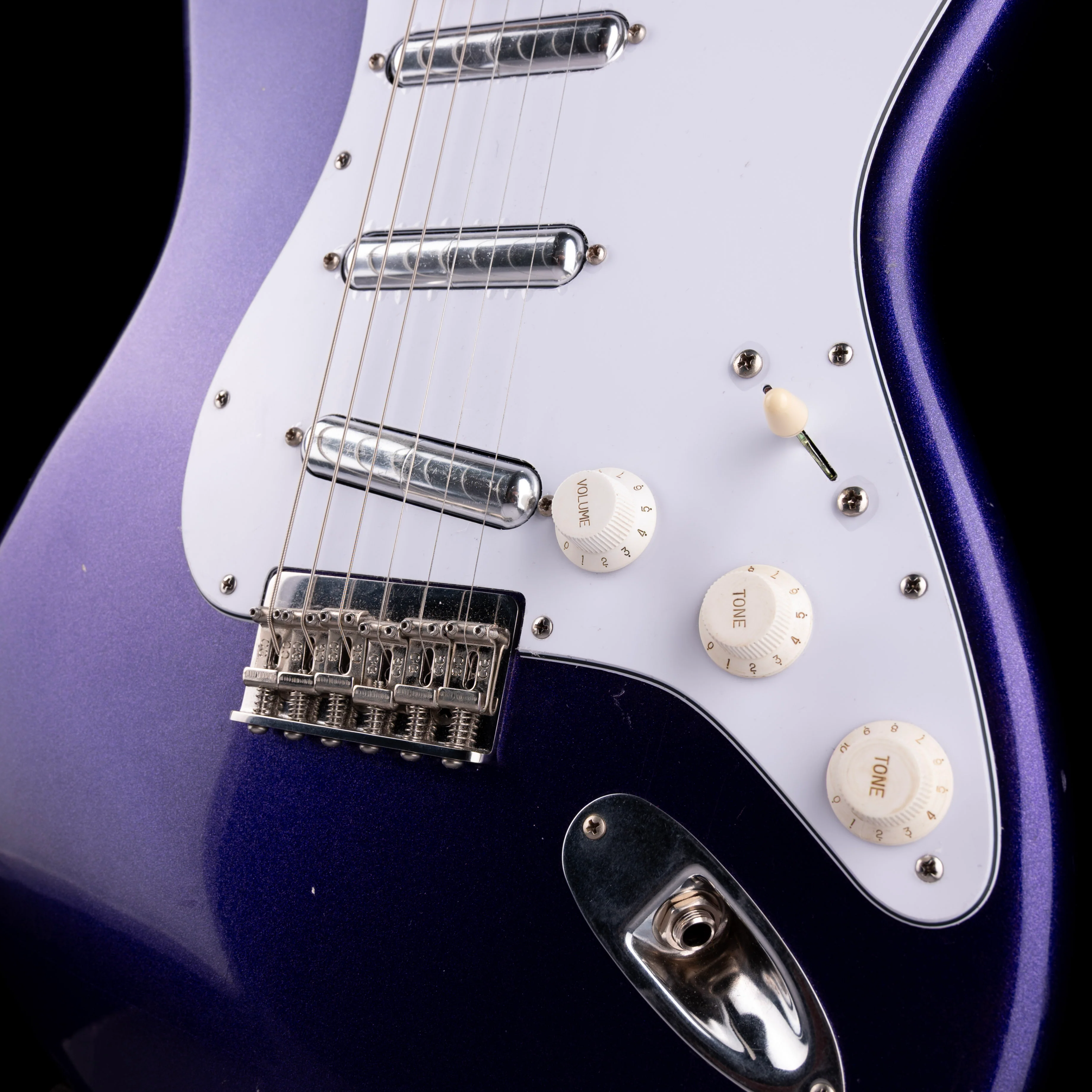 Pre Owned Partscaster Doom Gloom Body Tokai Neck Goldstar Viking Purple Electric Guitar - Image 5