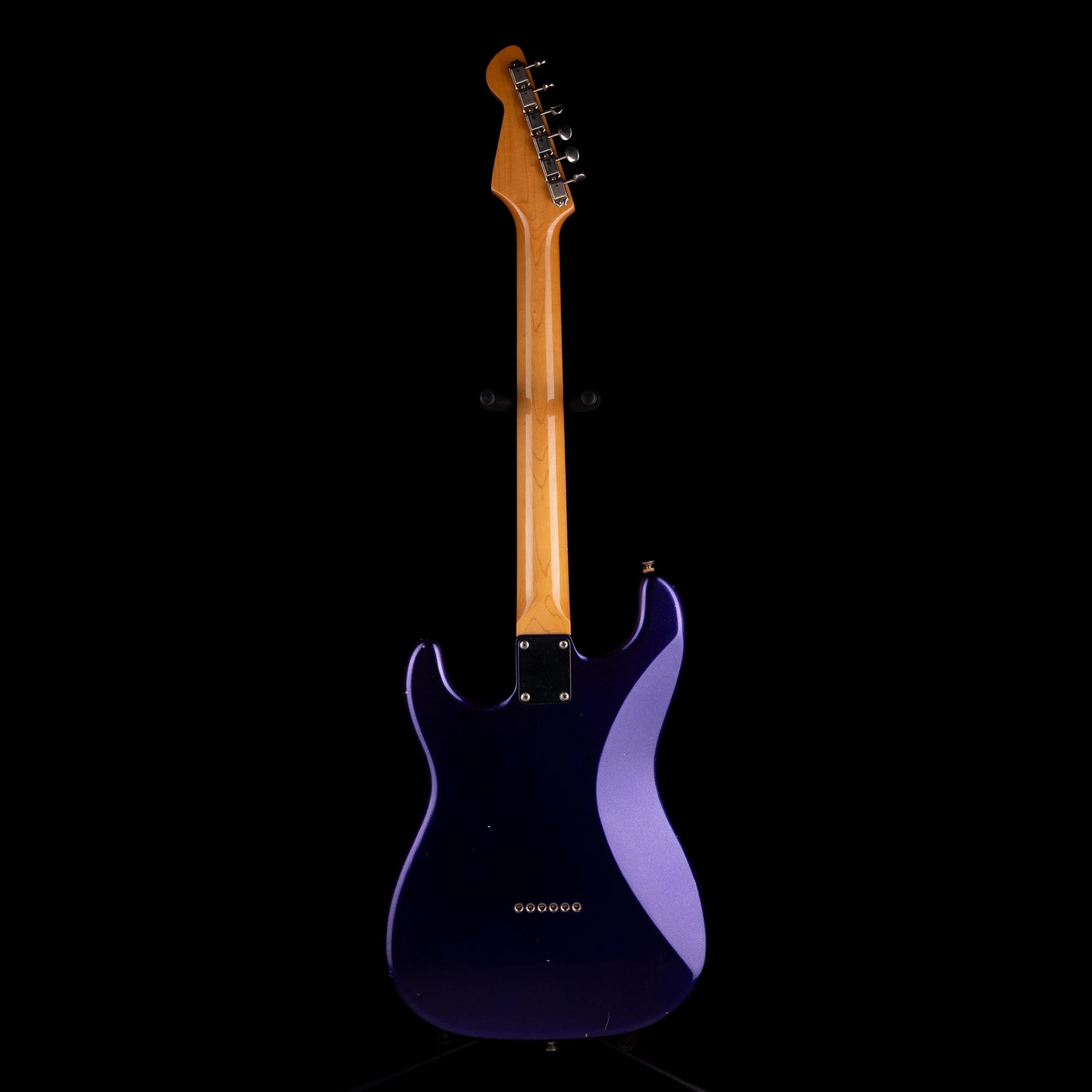 Pre Owned Partscaster Doom Gloom Body Tokai Neck Goldstar Viking Purple Electric Guitar - Image 9
