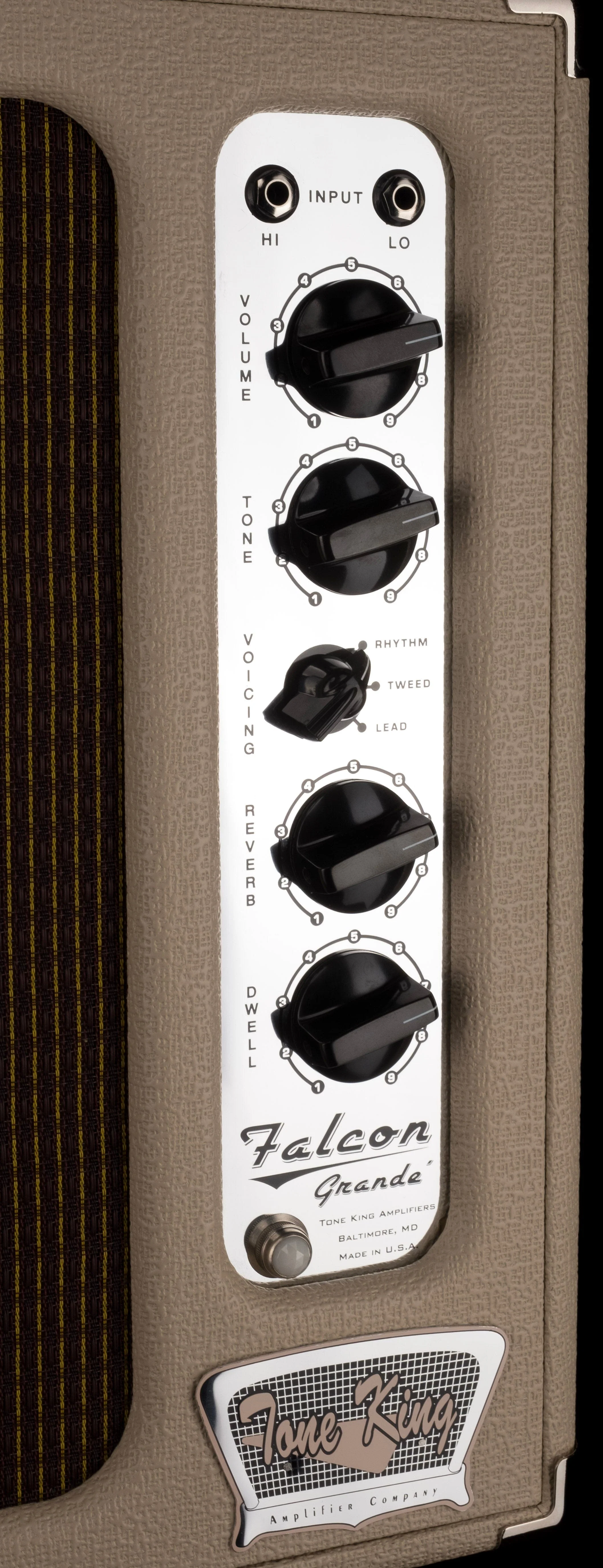 Pre Owned Tone King Falcon Grande 1x12" Cream Guitar Amp Combo With Footswitch - Image 3