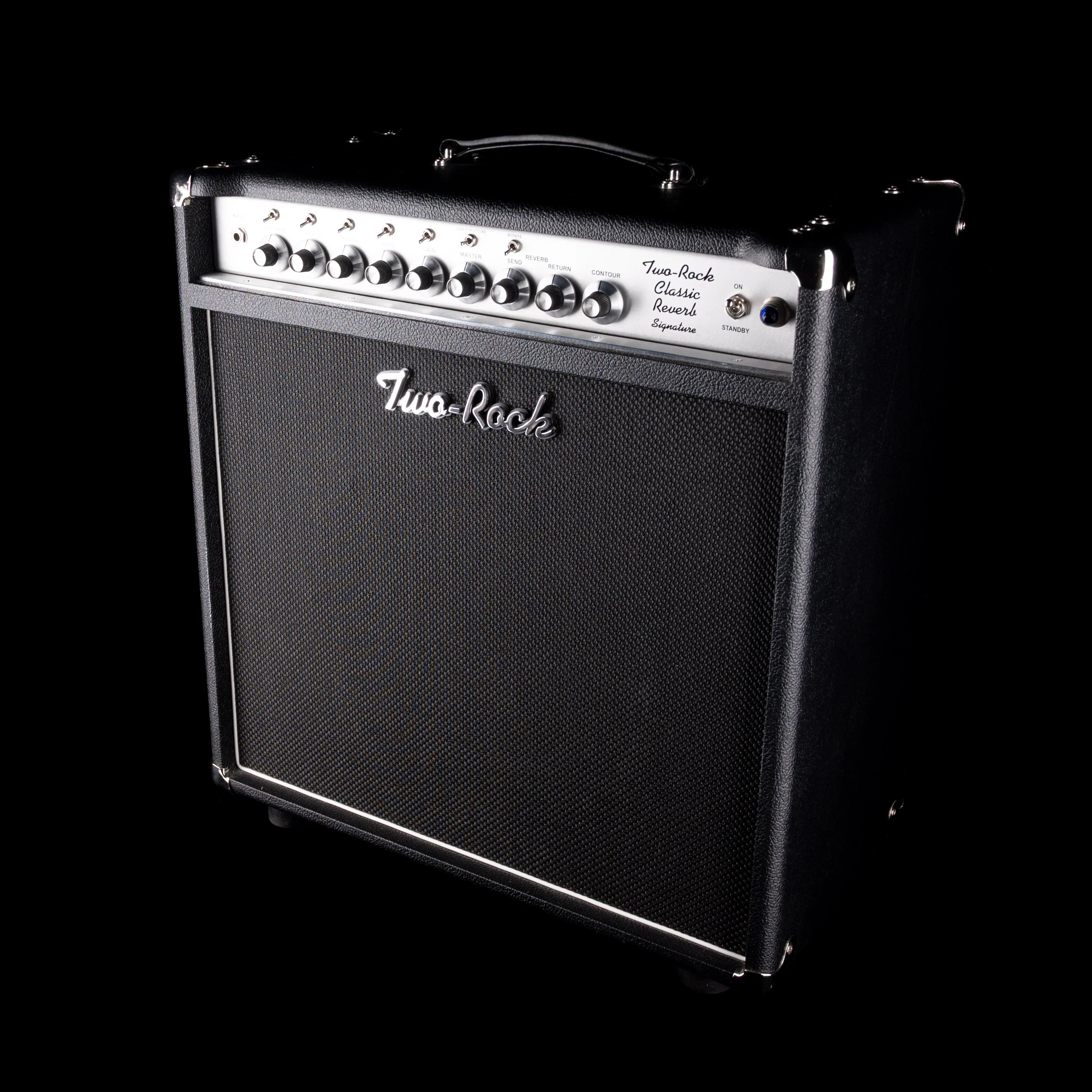Pre Owned Two-Rock Classic Reverb Signature 1x12" 50-Watt Black Guitar Amp Combo With Footswitch - Image 2