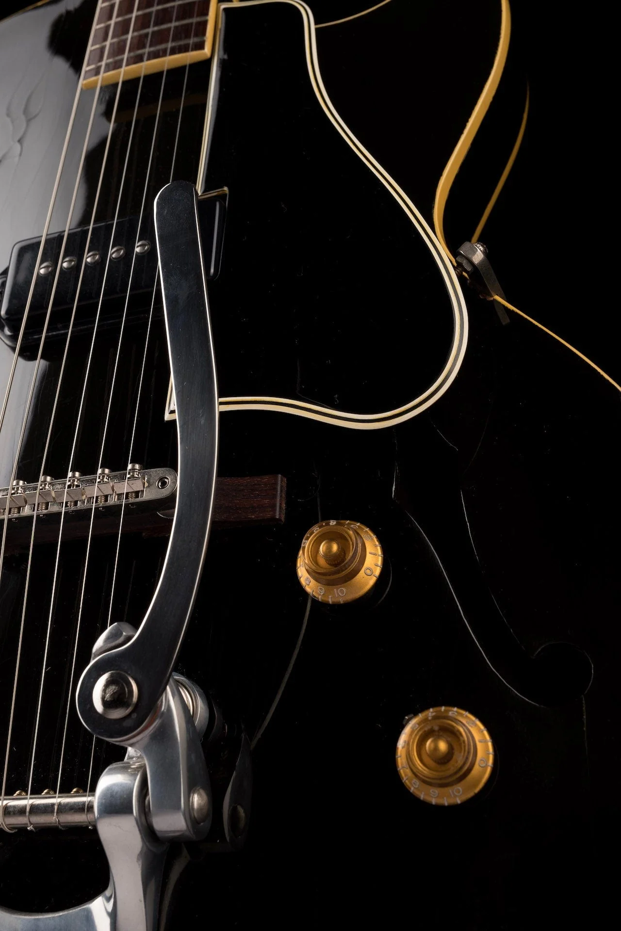 Used Vintage 1956 Gibson ES-225 Black Electric Guitar With HSC - Image 10