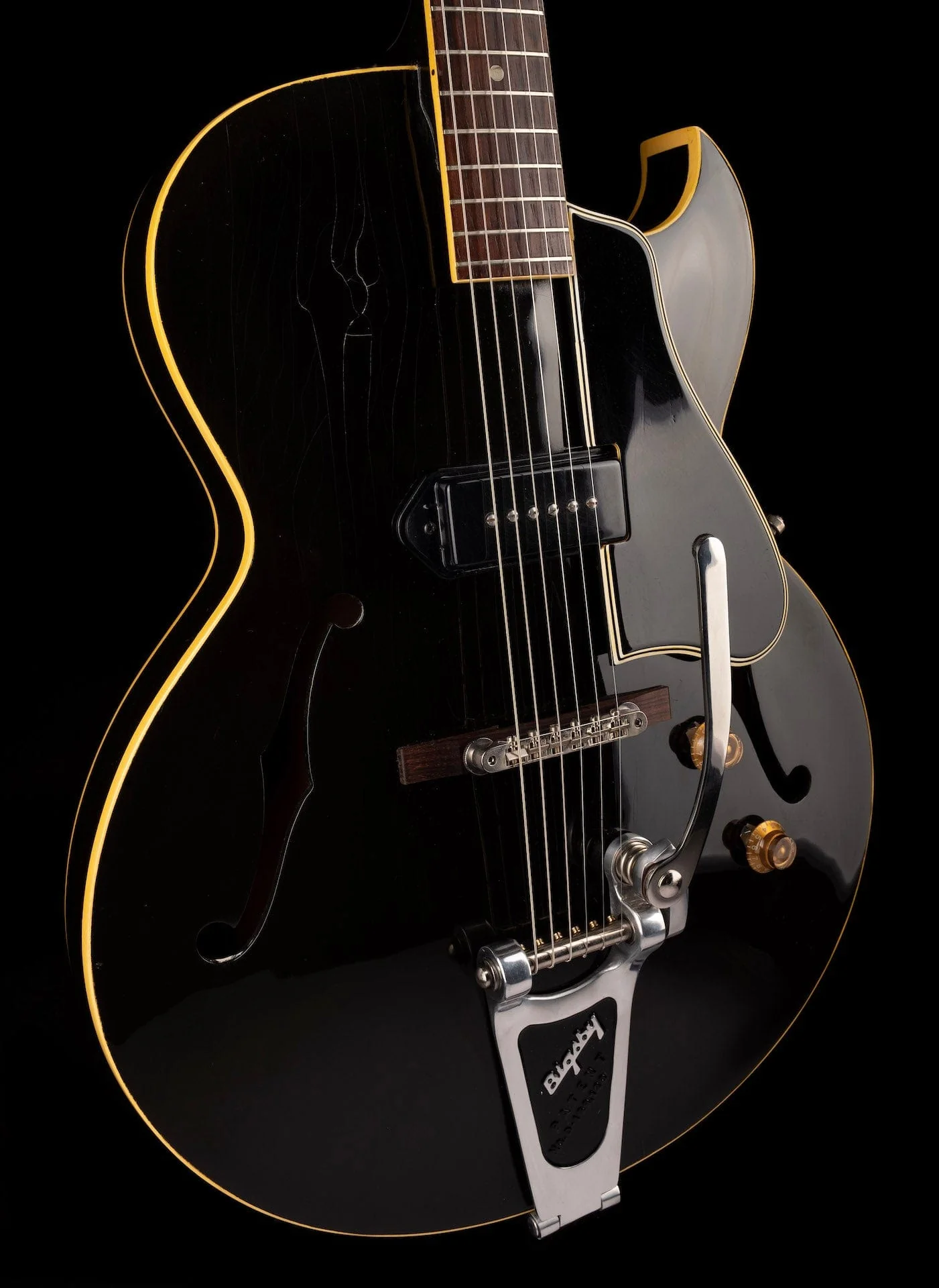 Used Vintage 1956 Gibson ES-225 Black Electric Guitar With HSC - Image 14