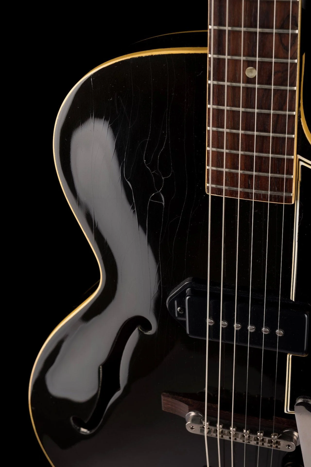 Used Vintage 1956 Gibson ES-225 Black Electric Guitar With HSC - Image 5