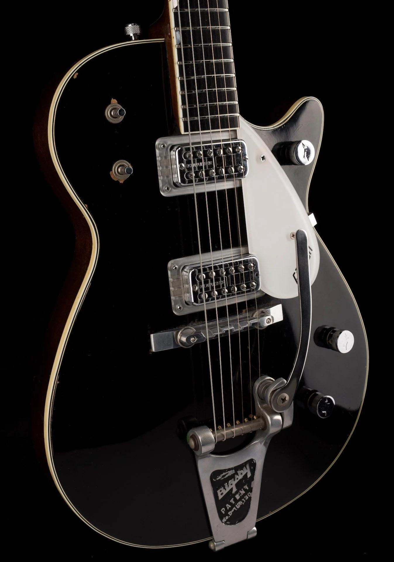 Pre Owned Vintage 1959 Gretsch Duo Jet Black With OHSC - Image 12