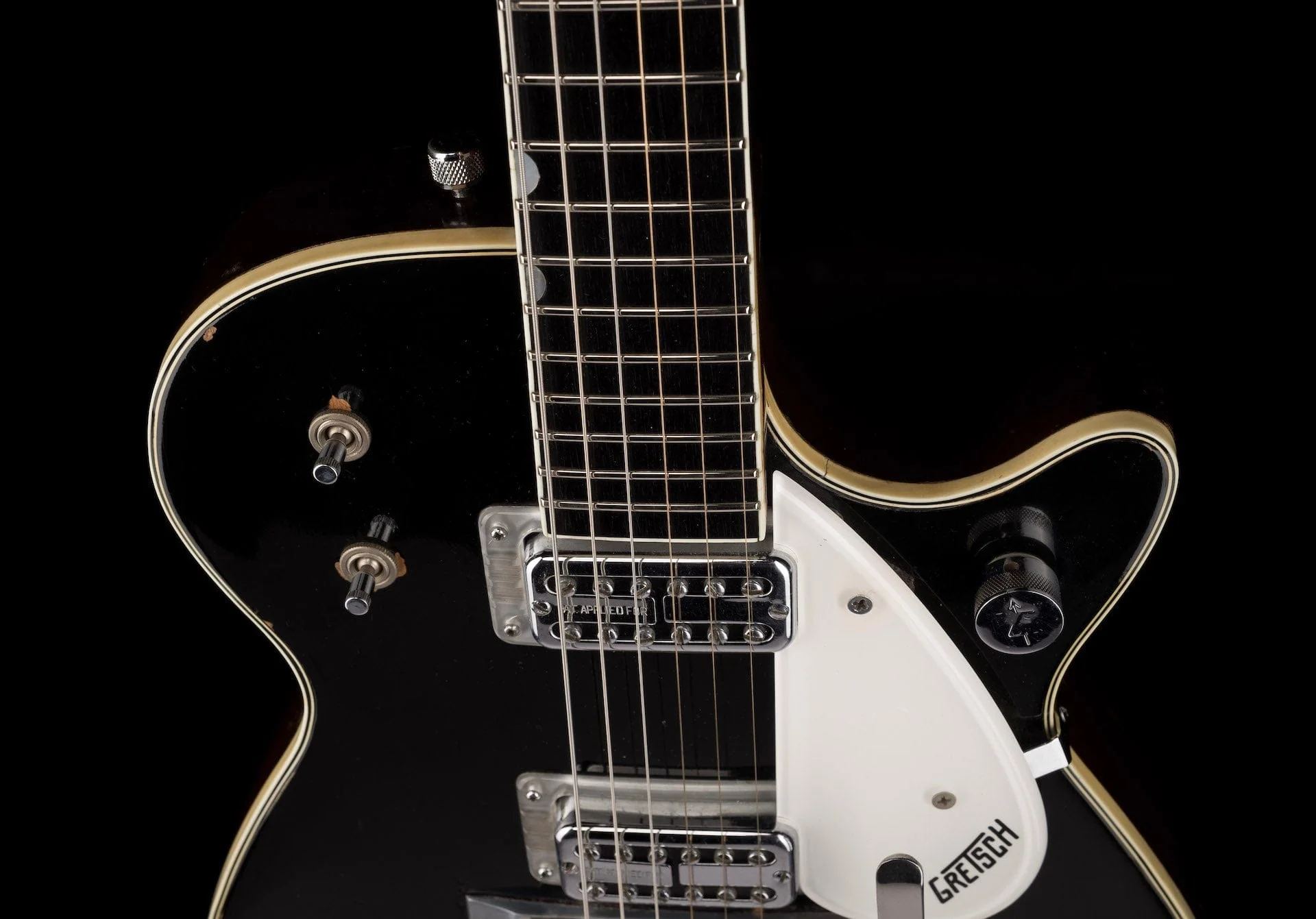 Pre Owned Vintage 1959 Gretsch Duo Jet Black With OHSC - Image 3