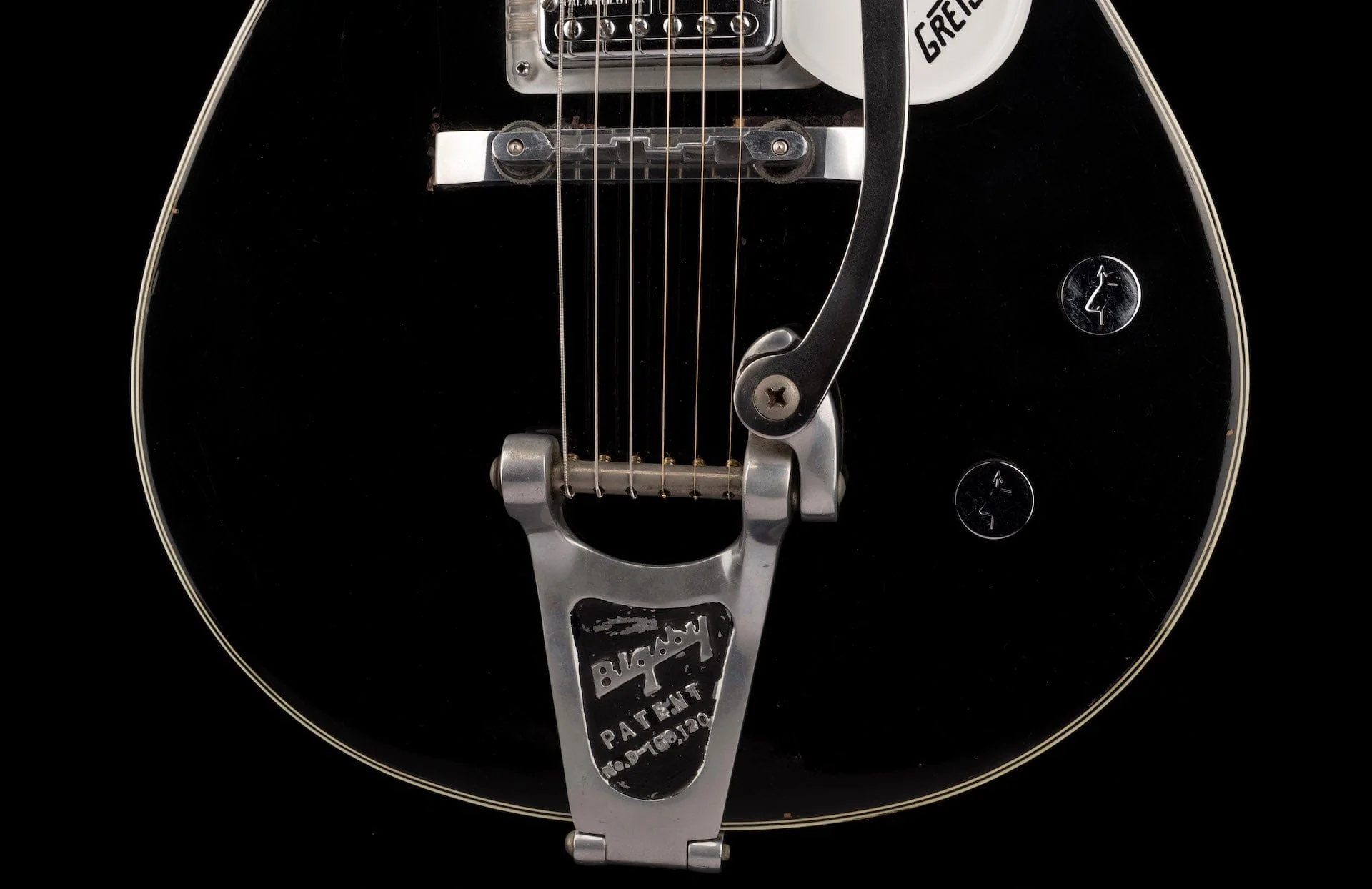 Pre Owned Vintage 1959 Gretsch Duo Jet Black With OHSC - Image 4