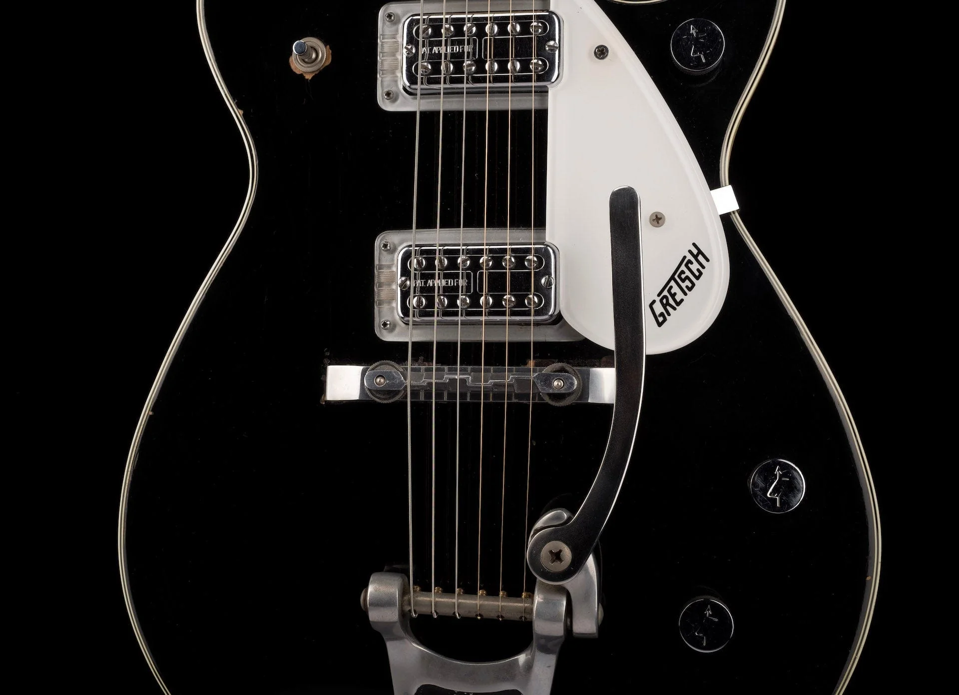Pre Owned Vintage 1959 Gretsch Duo Jet Black With OHSC - Image 5