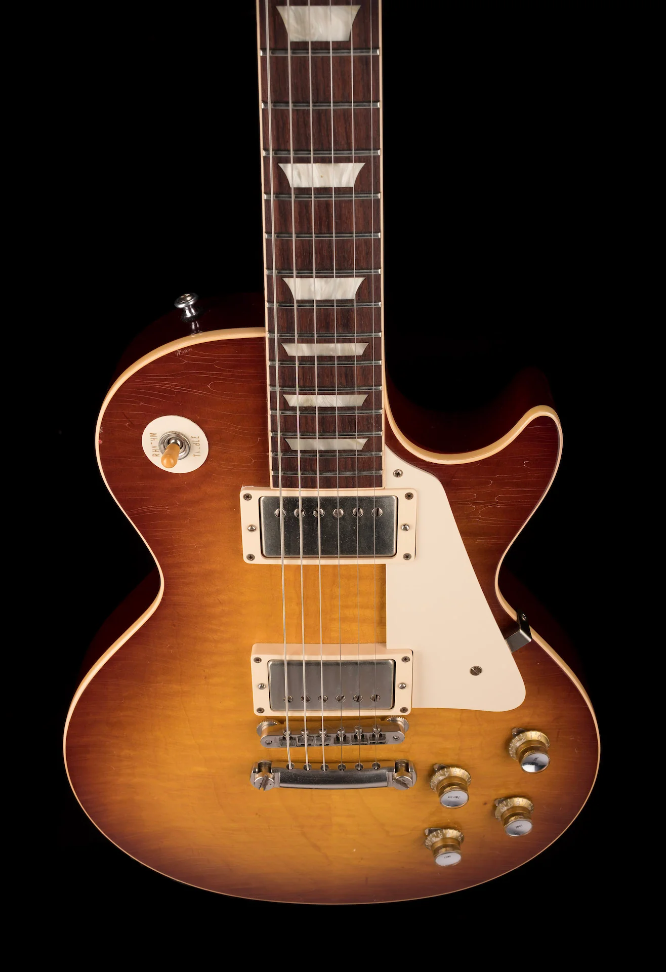 Pre Owned Gibson Custom Shop 1960 Les Paul Standard Murphy Aged Iced Tea Burst With OHSC - Image 4