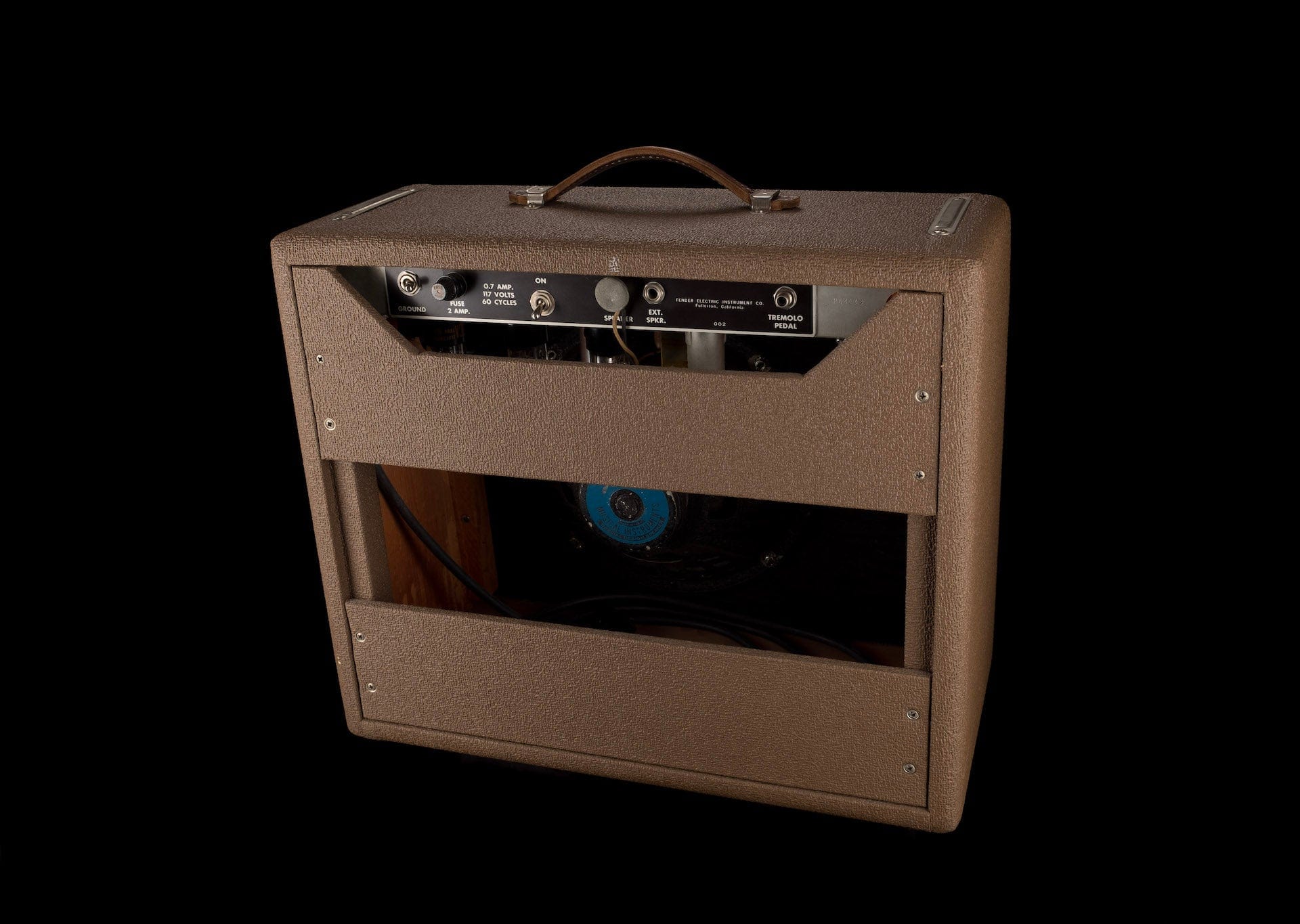 Vintage 1962 Brown Fender Princeton Guitar Amp Combo - Image 13