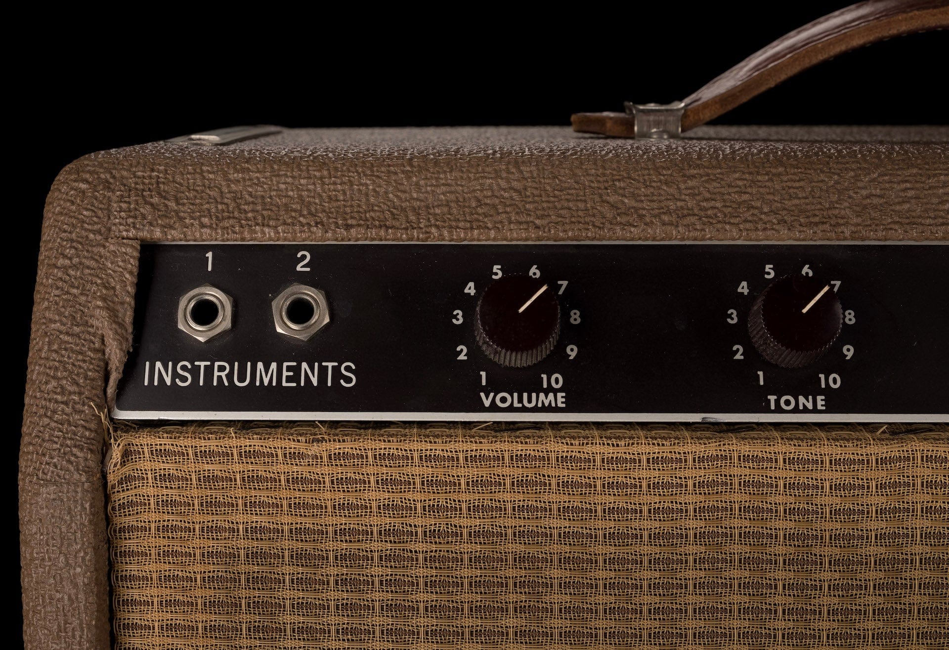 Vintage 1962 Brown Fender Princeton Guitar Amp Combo - Image 4