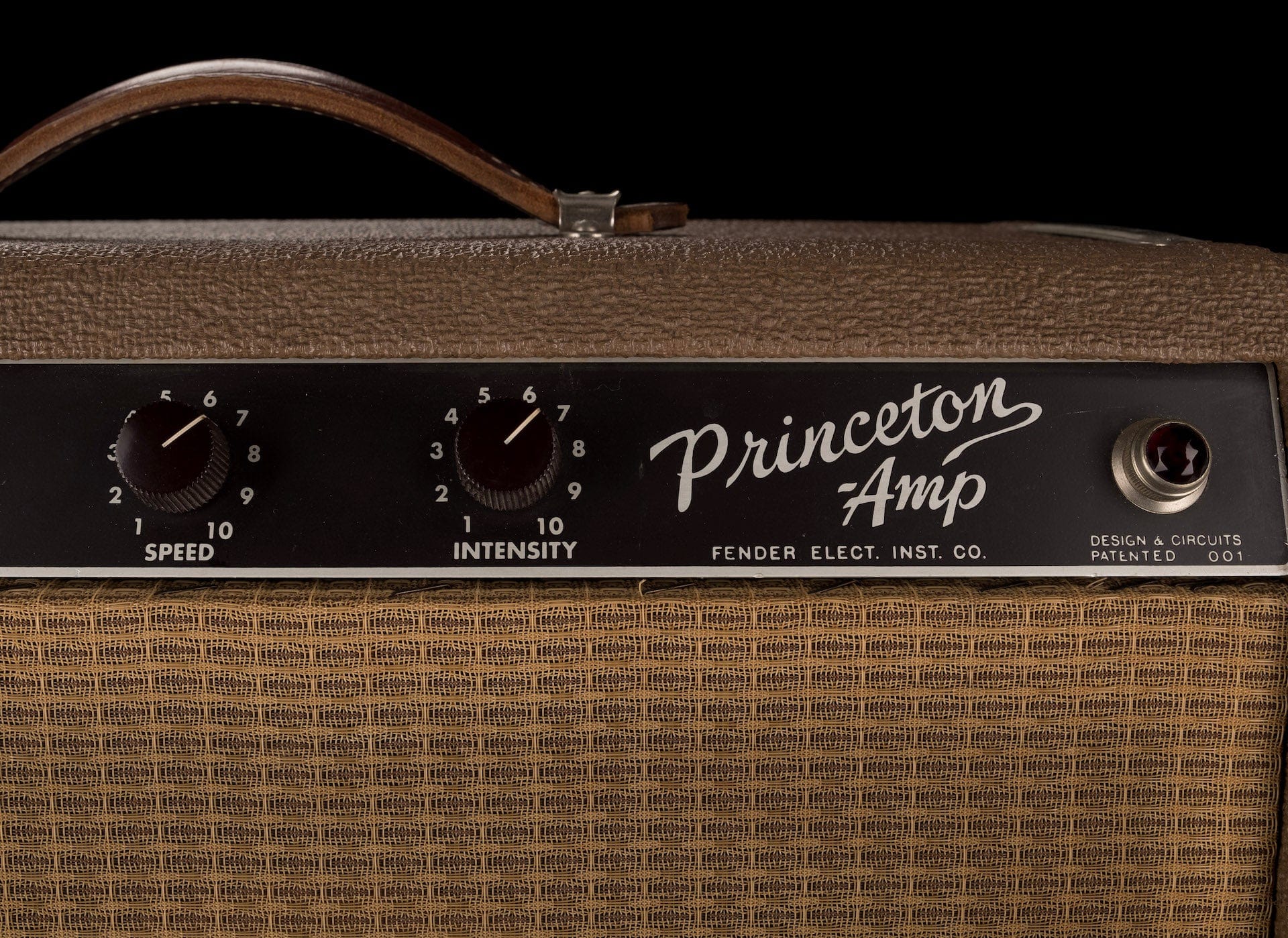 Vintage 1962 Brown Fender Princeton Guitar Amp Combo - Image 5