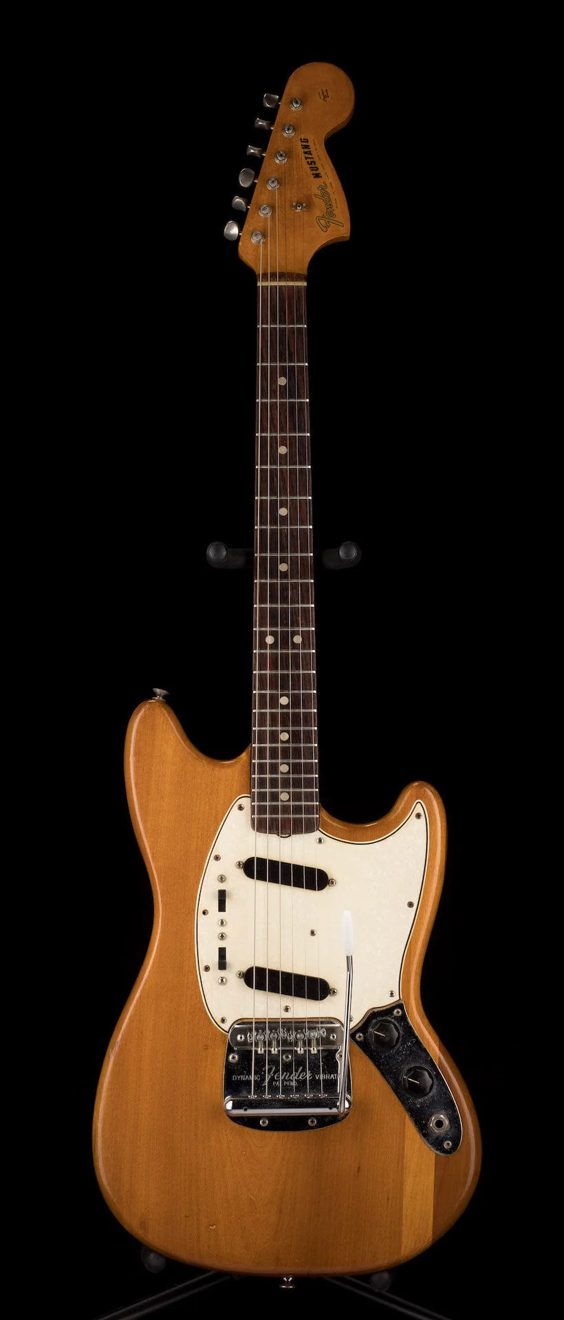 Vintage 1965 Fender Mustang Stripped Natural With OHSC - Image 2