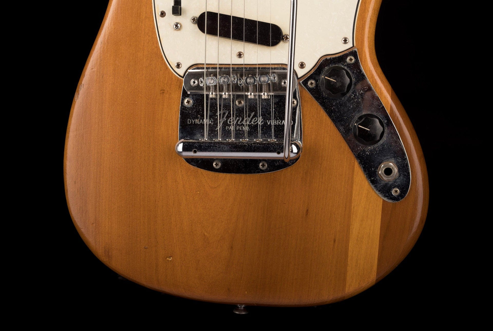 Vintage 1965 Fender Mustang Stripped Natural With OHSC - Image 5