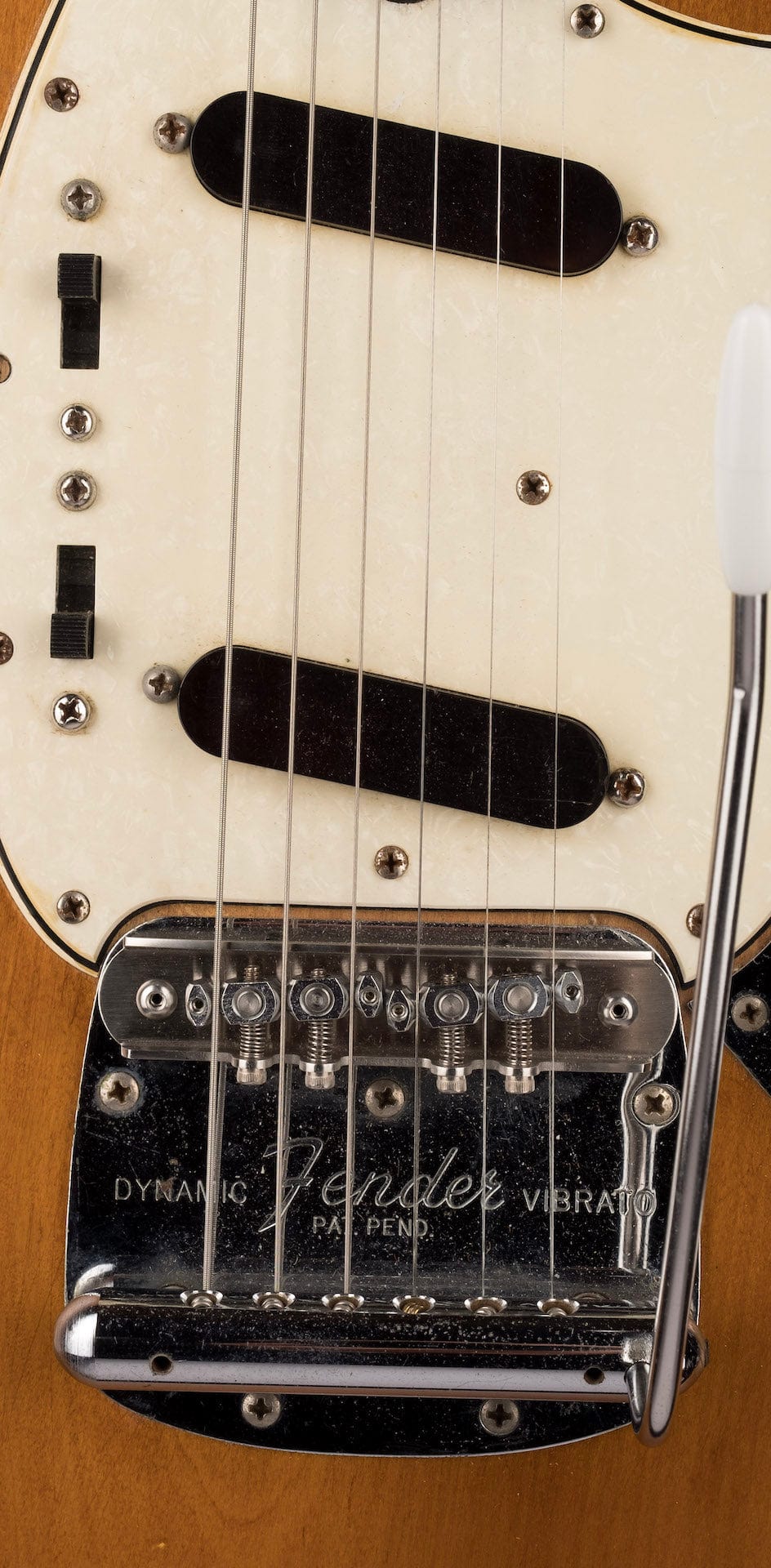 Vintage 1965 Fender Mustang Stripped Natural With OHSC - Image 7