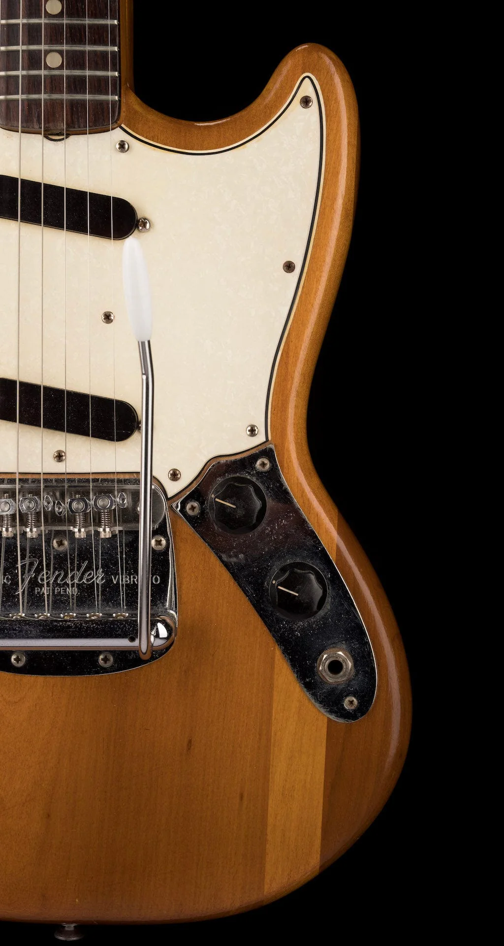 Vintage 1965 Fender Mustang Stripped Natural With OHSC - Image 9