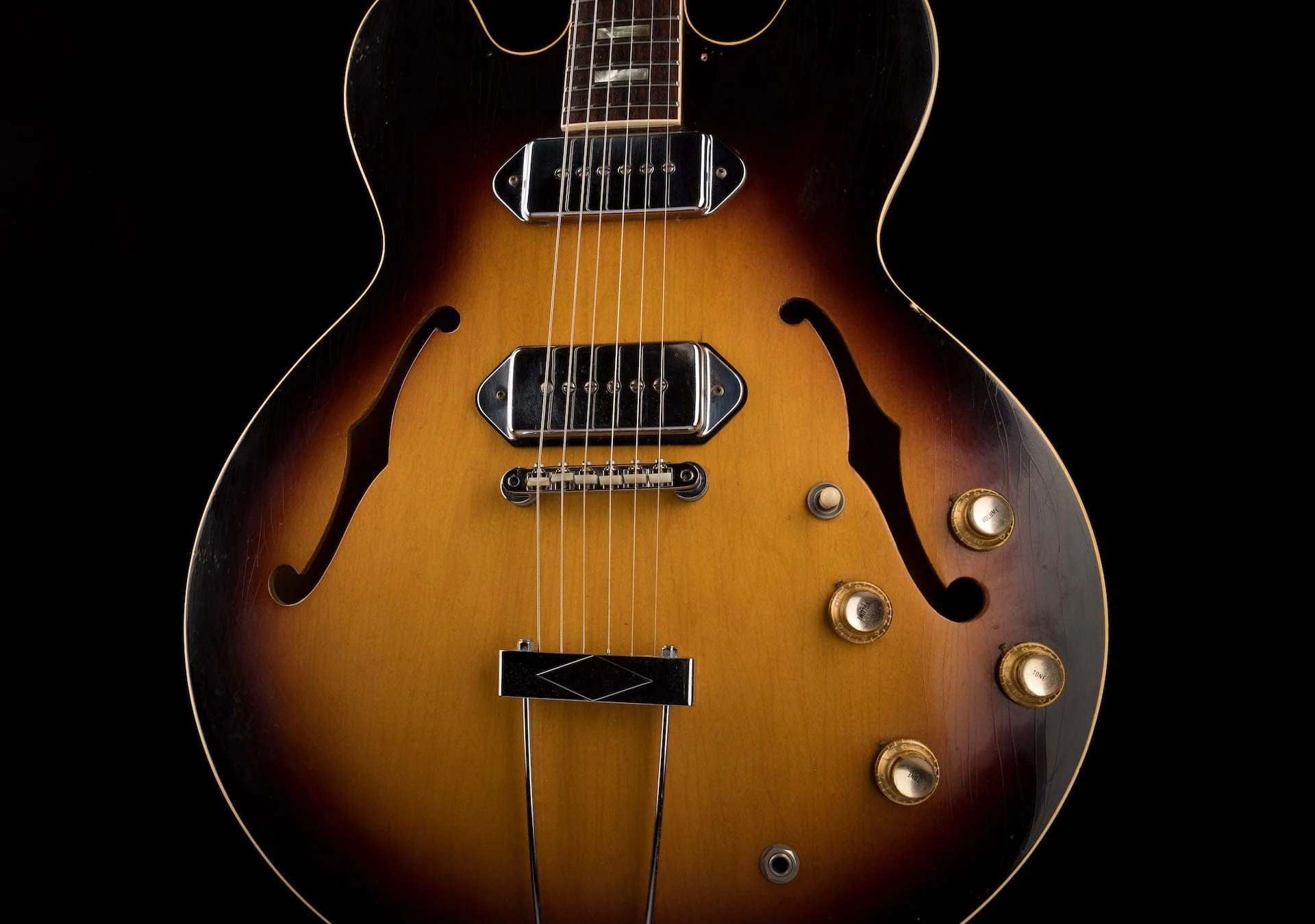 Pre Owned Vintage 1965 Gibson ES-330 Sunburst with HSC - Image 6