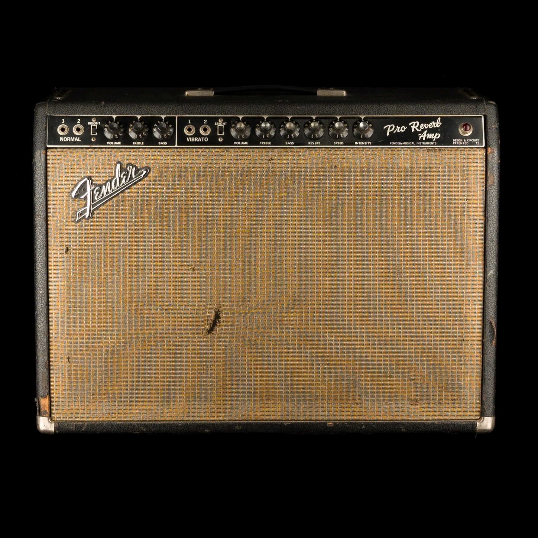 Vintage 1966 Fender Pro Reverb Guitar Amp Combo with Footswitch