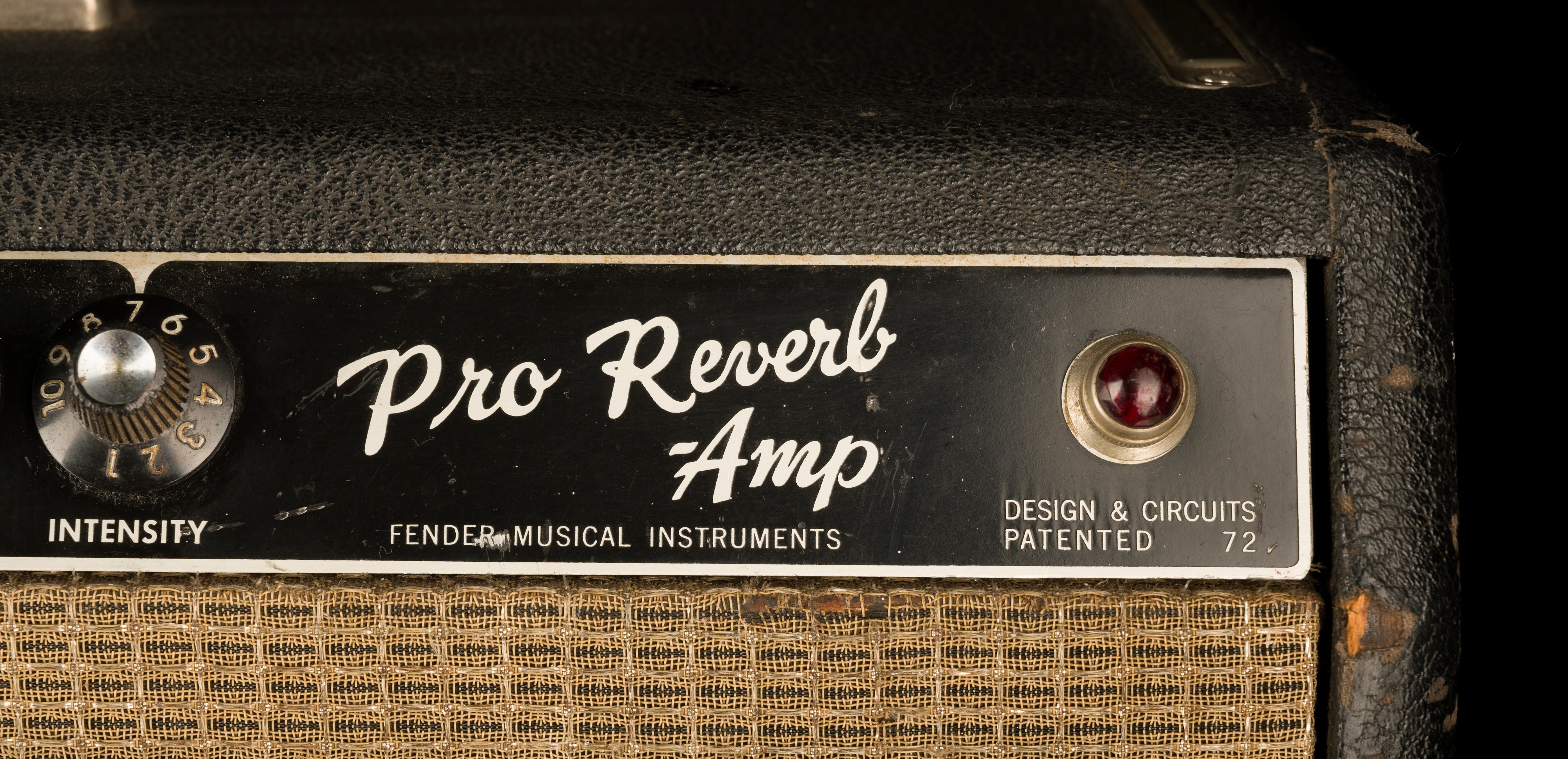 Vintage 1966 Fender Pro Reverb Guitar Amp Combo with Footswitch - Image 8