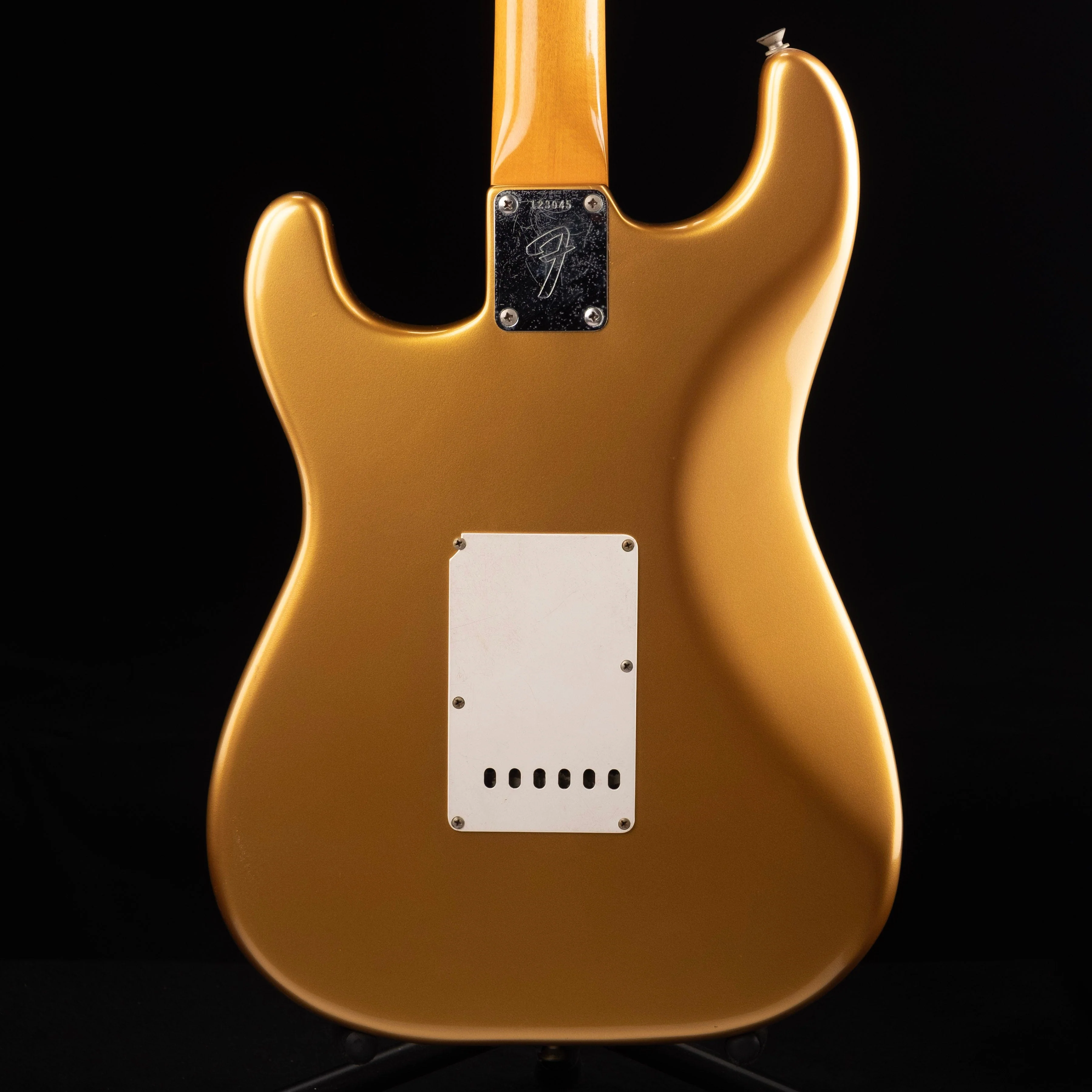 Vintage 1966 Fender Stratocaster Refinished Gold with Case - Image 3