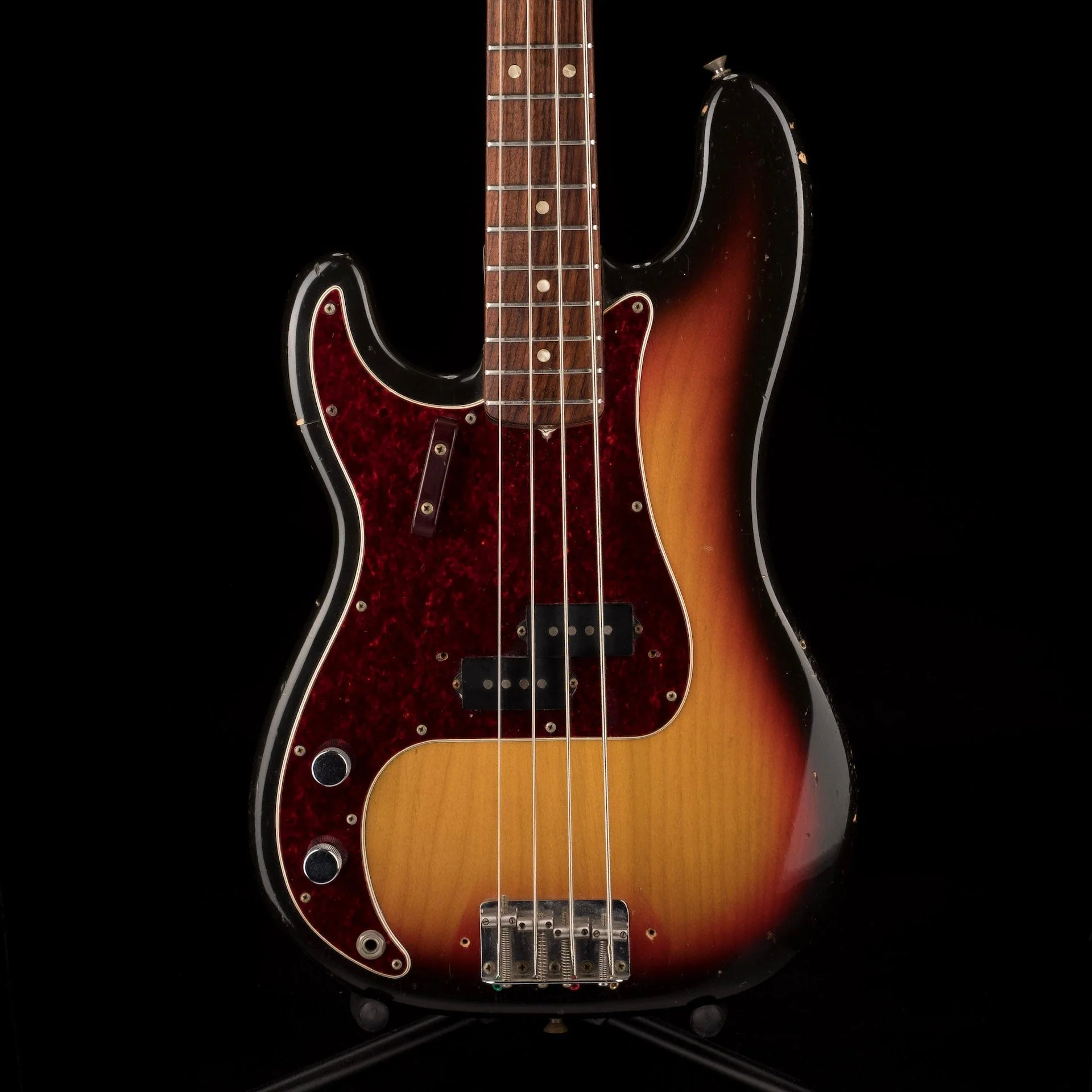 Vintage 1971 Fender Left-Handed Precision Bass Sunburst With OHSC - Duffy Snowhill