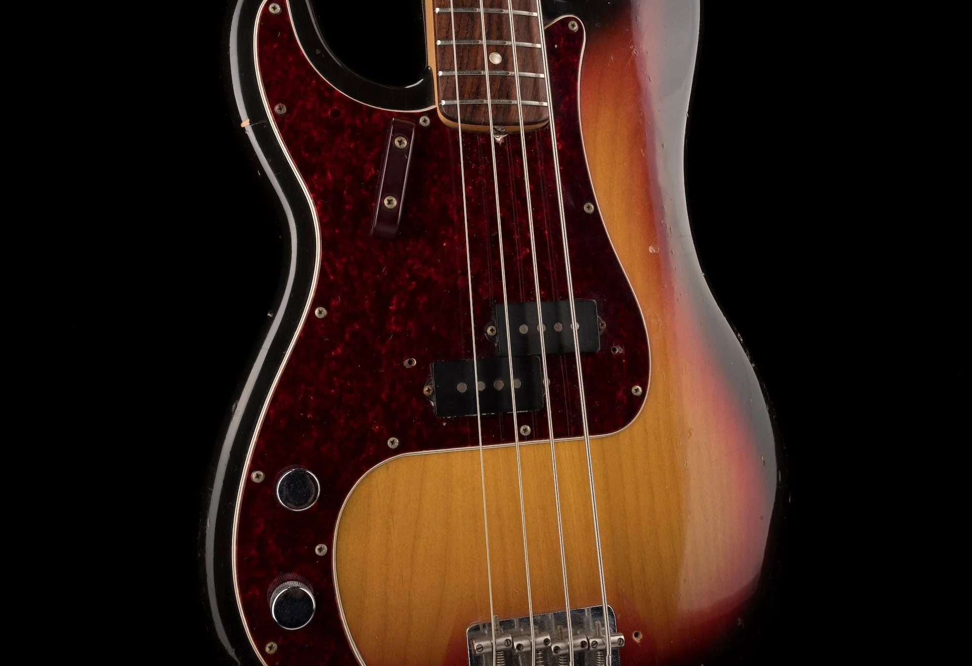 Vintage 1971 Fender Left-Handed Precision Bass Sunburst With OHSC - Duffy Snowhill - Image 6