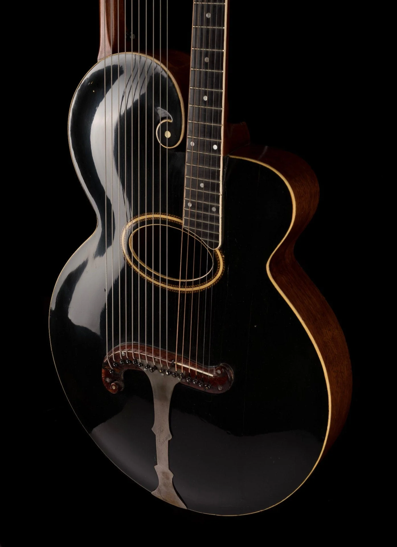Vintage 1908 Gibson Harp Guitar Style V With Case - Image 10