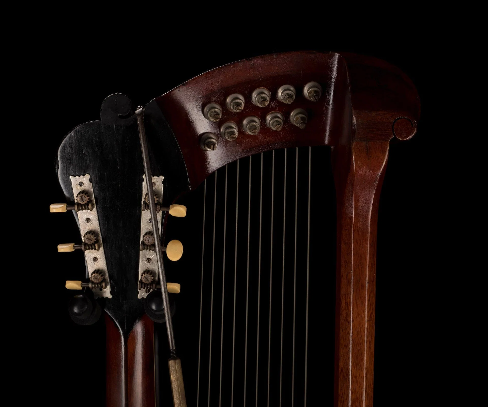 Vintage 1908 Gibson Harp Guitar Style V With Case - Image 29