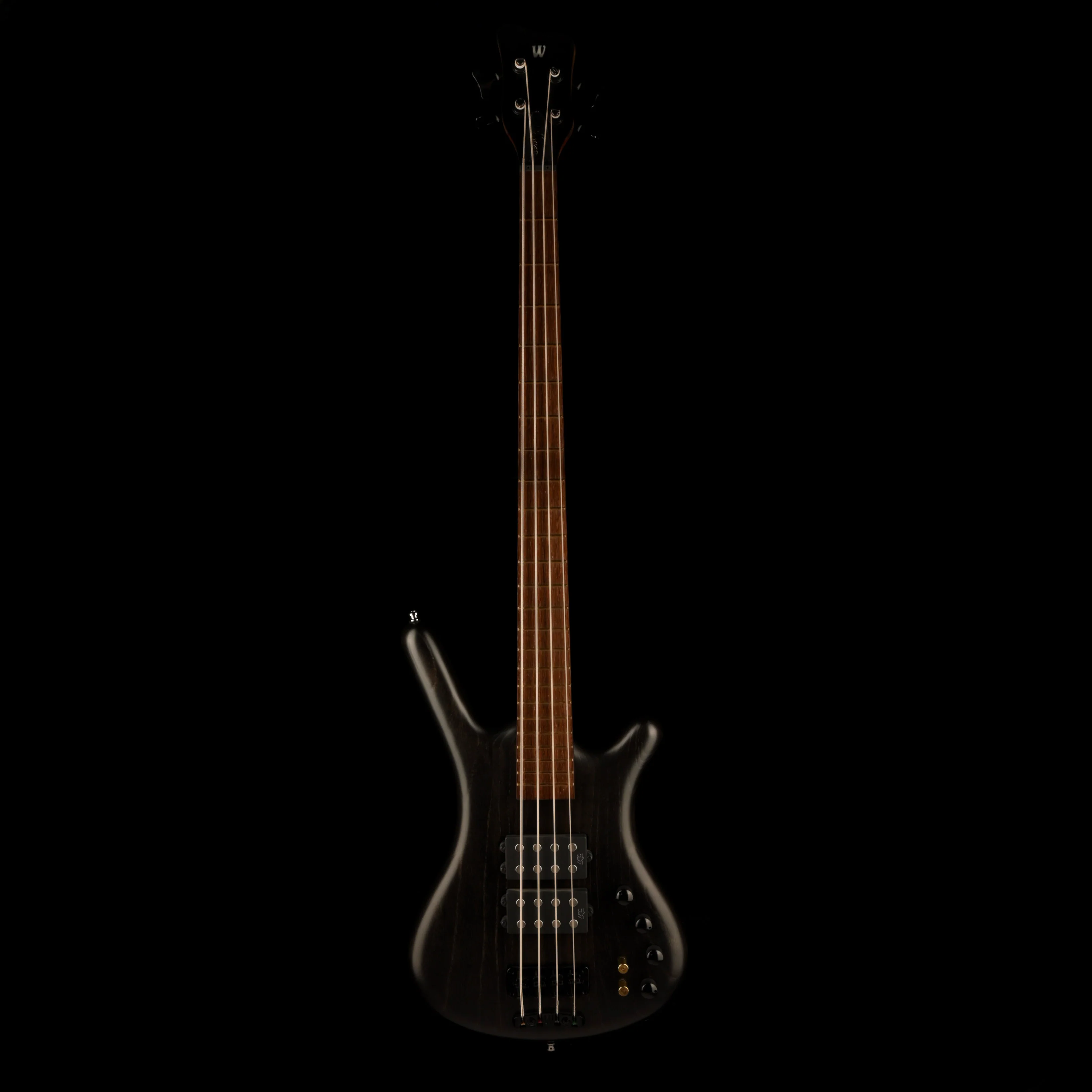 Pre Owned Warwick Corvette 4-String Bass Black With Gig Bag - Image 2