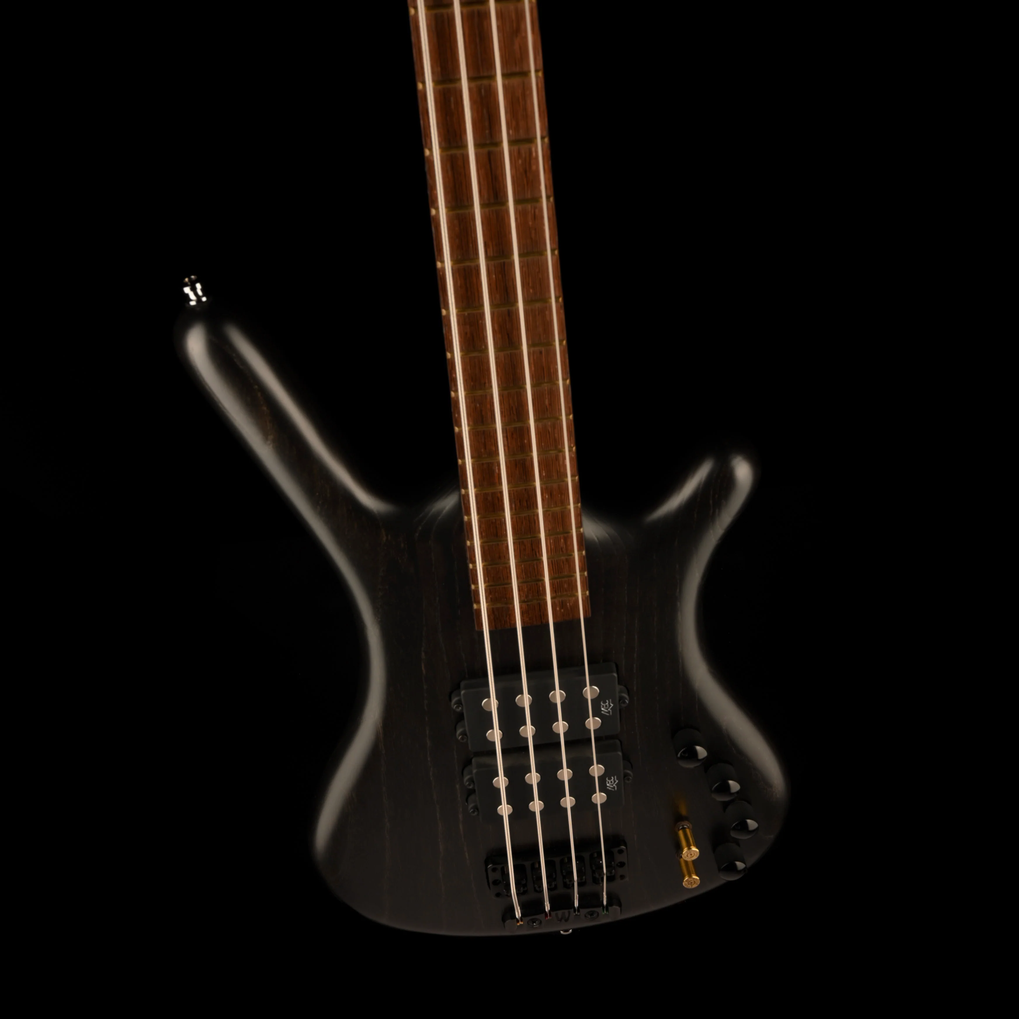 Pre Owned Warwick Corvette 4-String Bass Black With Gig Bag - Image 4