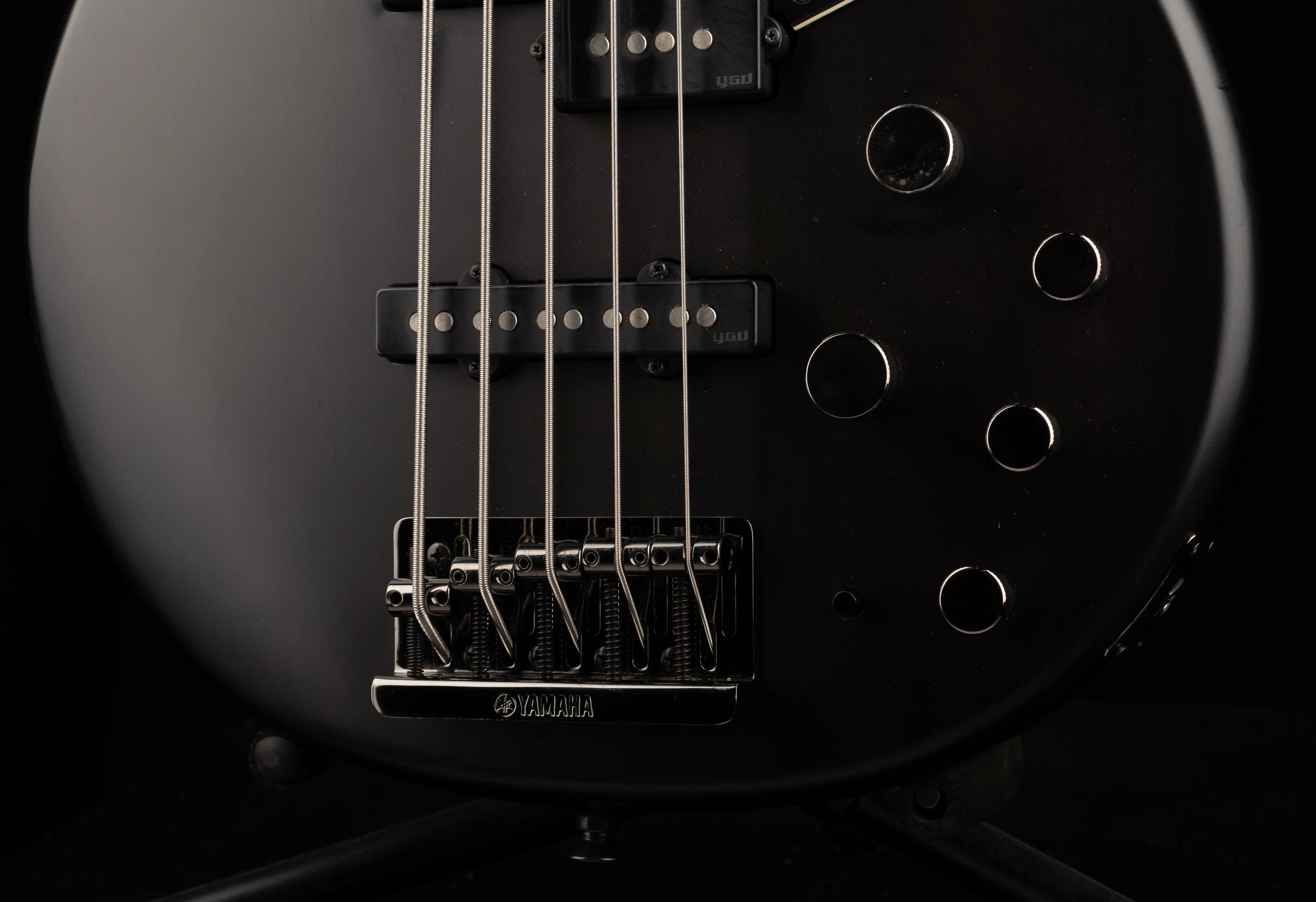 Pre Owned Yamaha BB735A Bass Translucent Matte Black With Gig Bag - Image 4