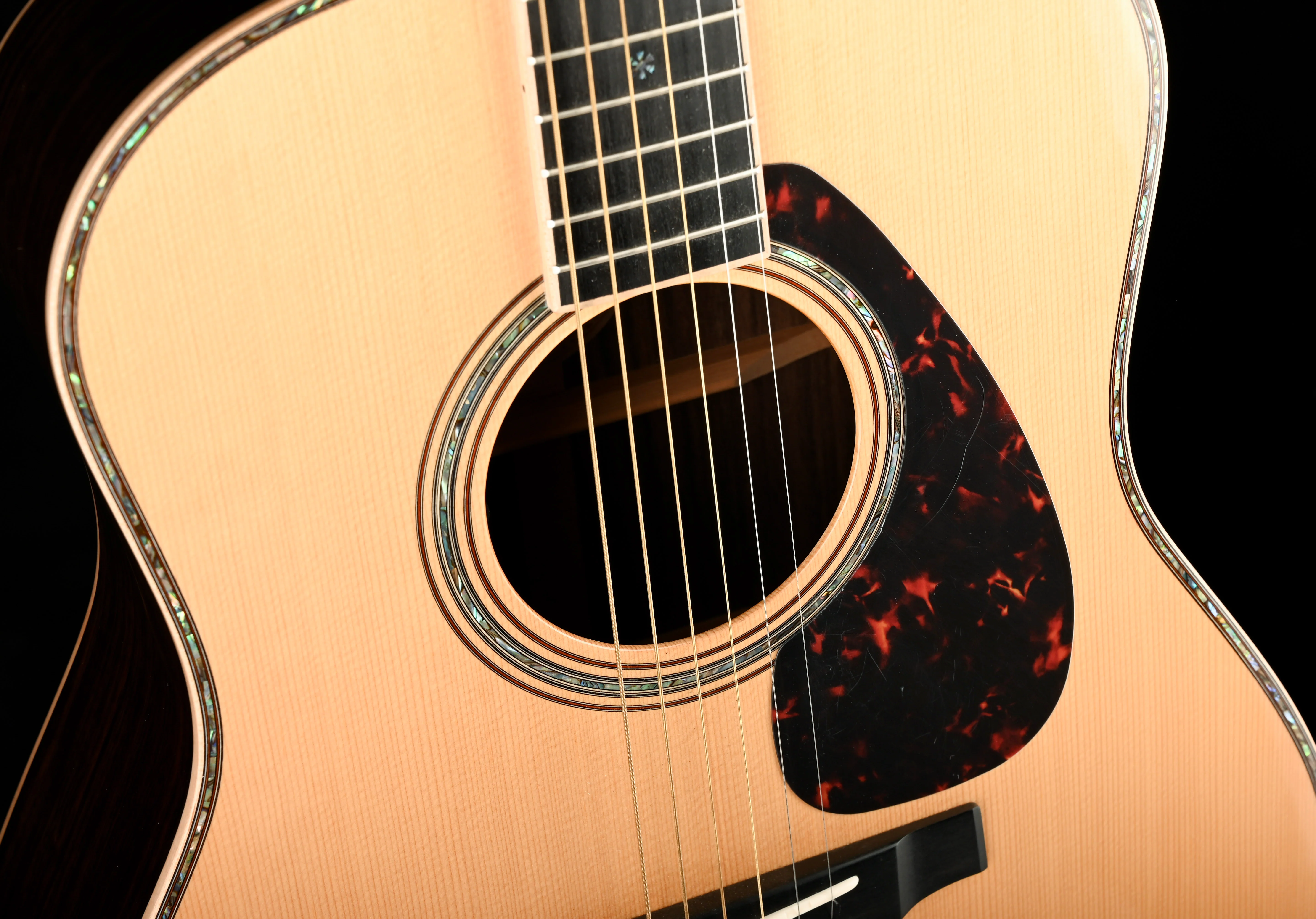 Pre Owned Yamaha LL56 ARE Jumbo Acoustic Electric Guitar With OHSC - Image 8