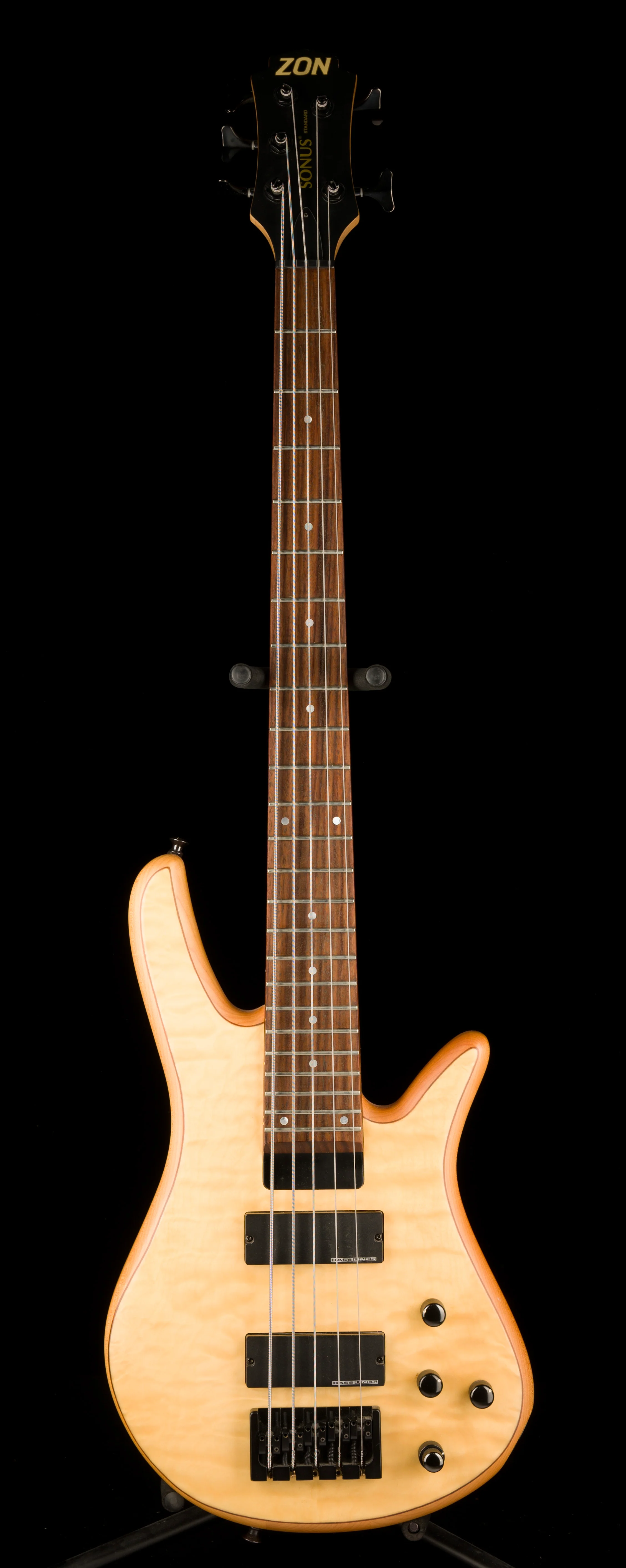 Pre Owned Zon Sonus Standard 5-String Bass Natural With Gig Bag - Image 2