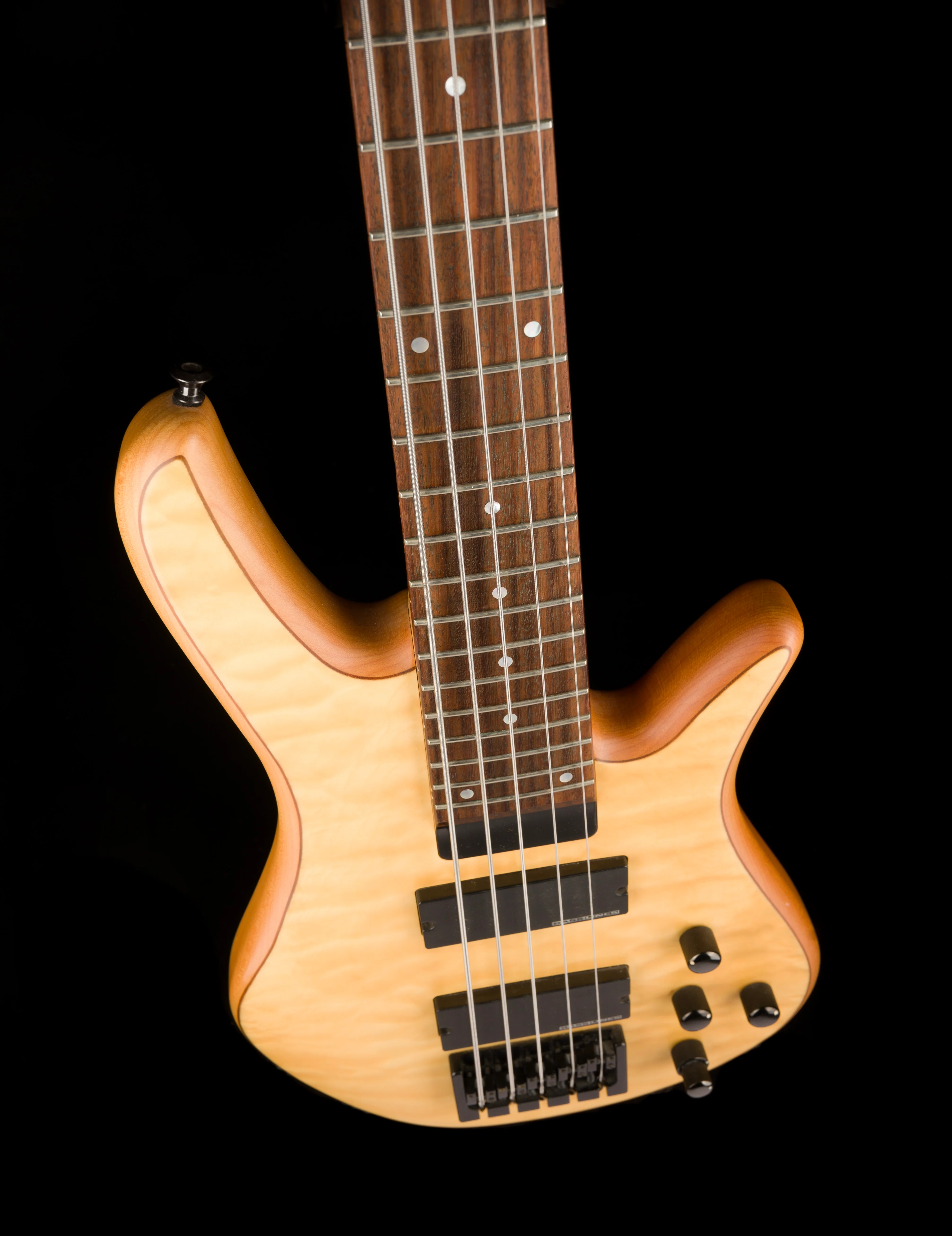 Pre Owned Zon Sonus Standard 5-String Bass Natural With Gig Bag - Image 4