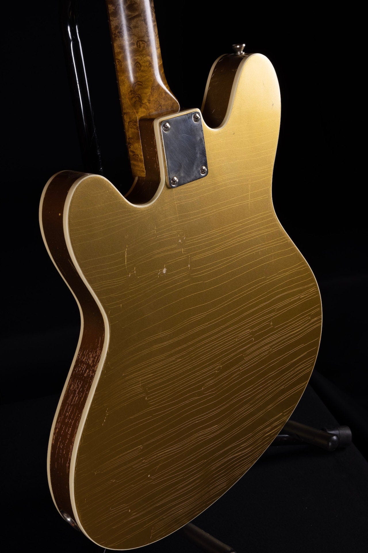 Used TMG Guitars Semi-Hollow Offset Gold Relic with Trem - Image 15
