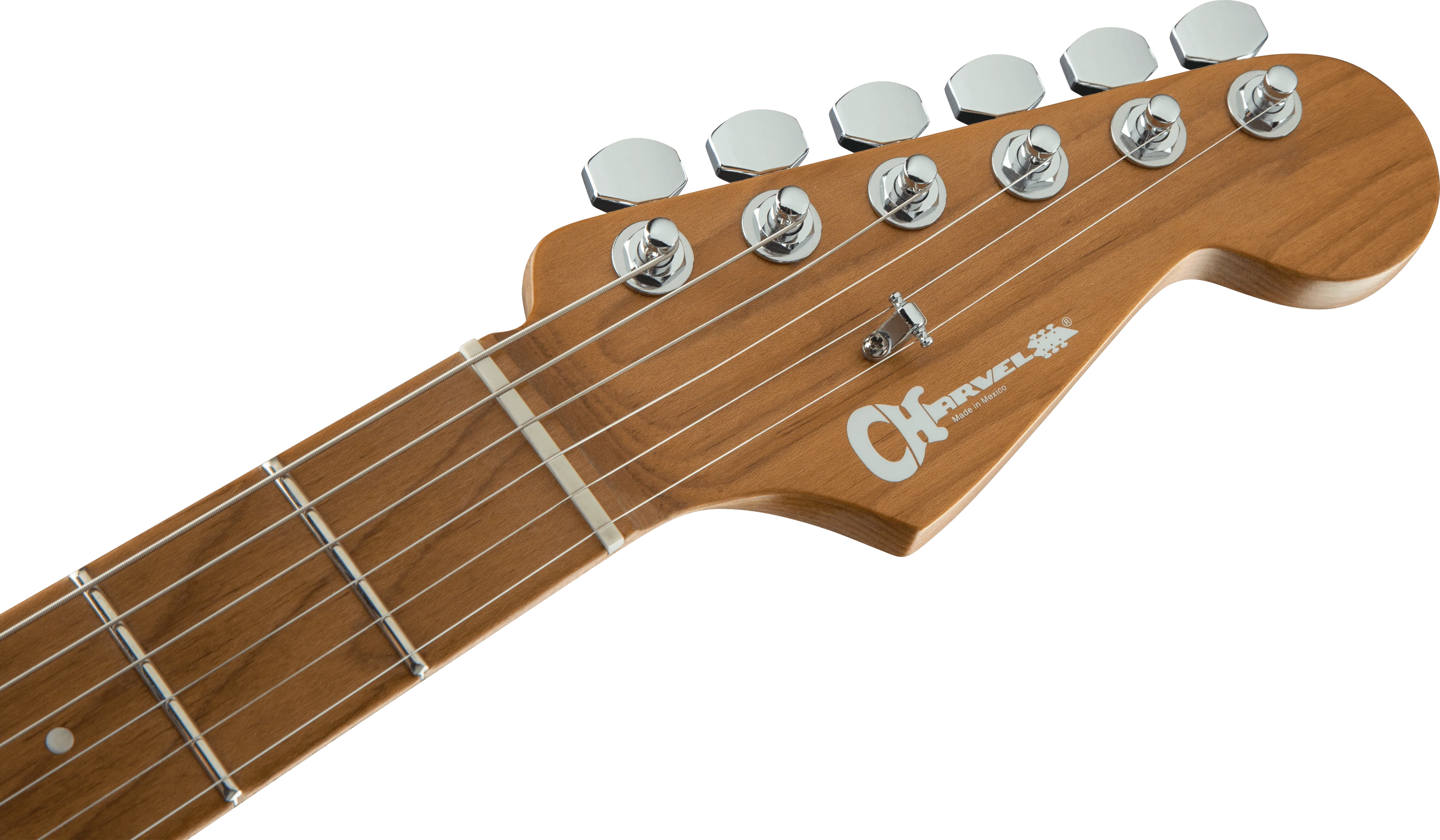 Charvel Pro-Mod DK24 HSS 2PT CM Caramelized Maple Fingerboard Satin Shell Pink - Image 8
