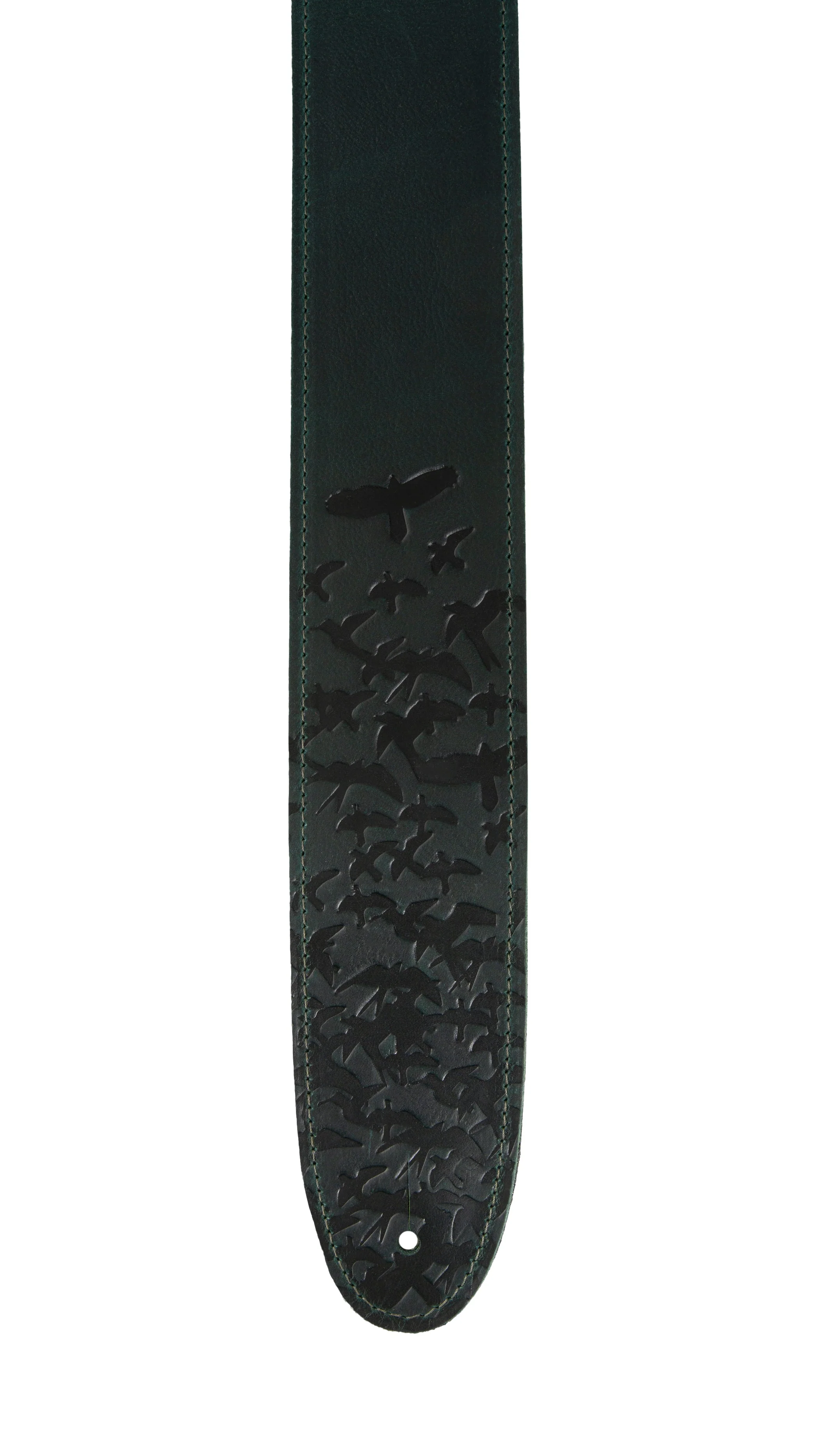 PRS 2.5" Leather Bird Swarm Strap Dark Green - Image 2