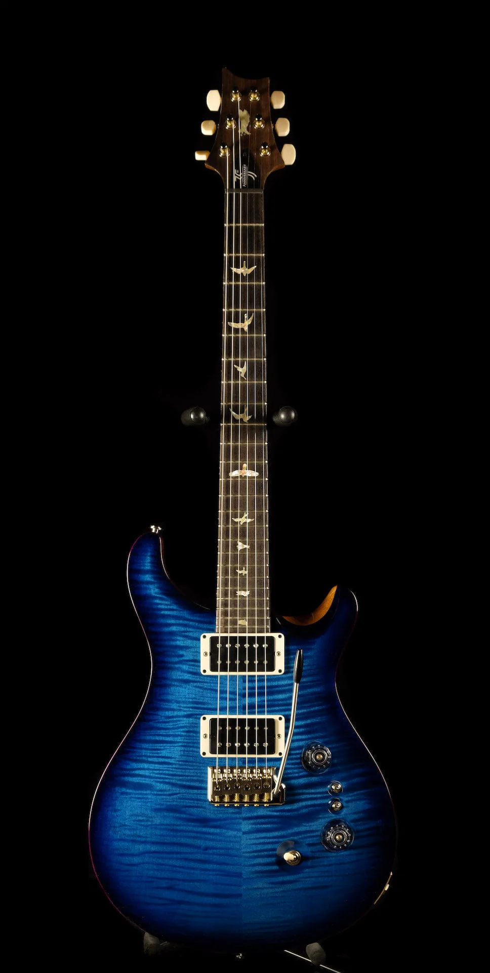 PRS 35th Anniversary Core Custom 24 Pattern Thin Sapphire Smokewrap Natural Back - Image 2