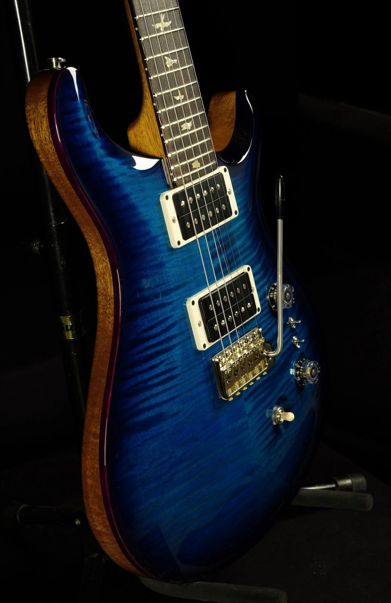 PRS 35th Anniversary Core Custom 24 Pattern Thin Sapphire Smokewrap Natural Back - Image 4