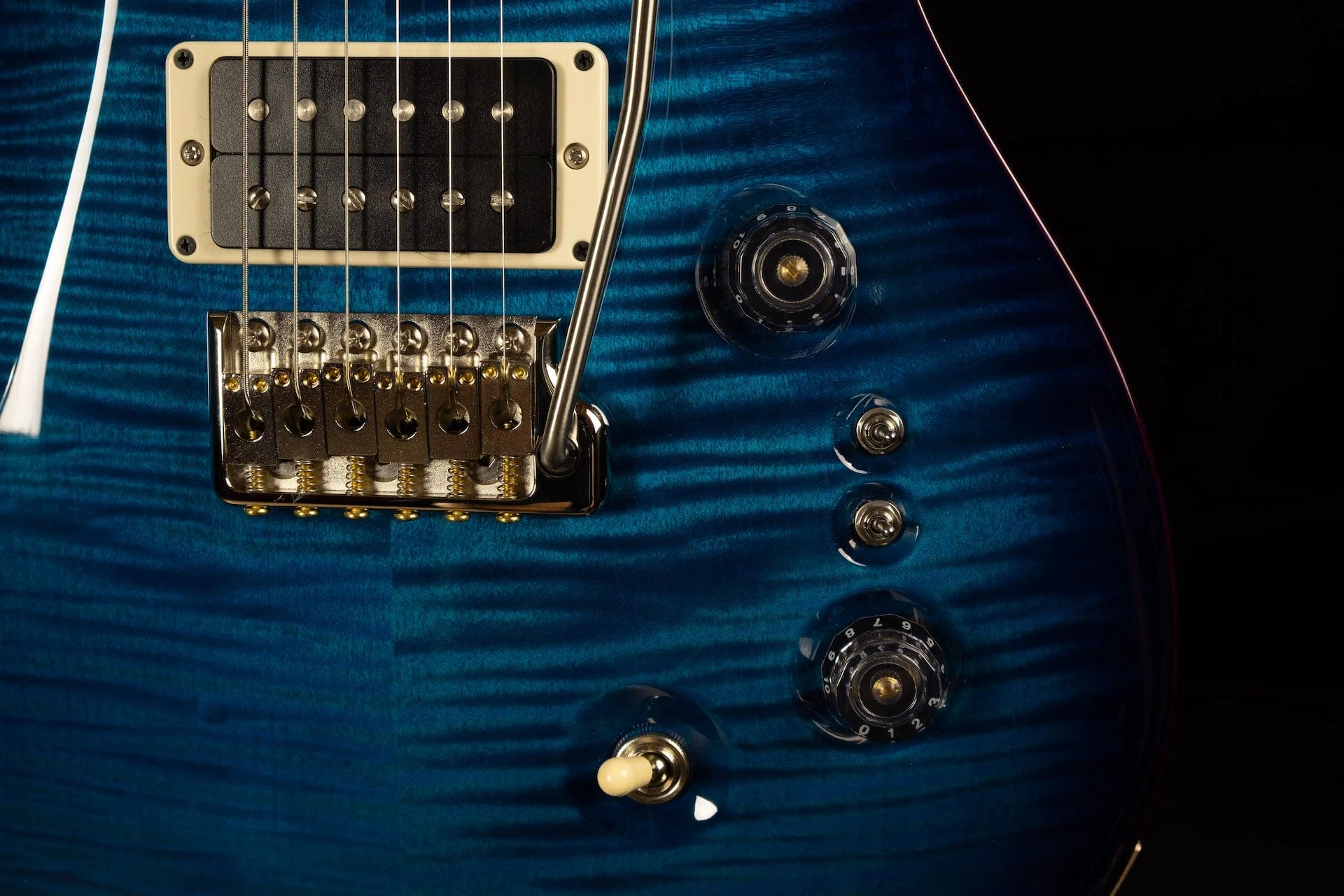 PRS 35th Anniversary Core Custom 24 Pattern Thin Sapphire Smokewrap Natural Back - Image 6