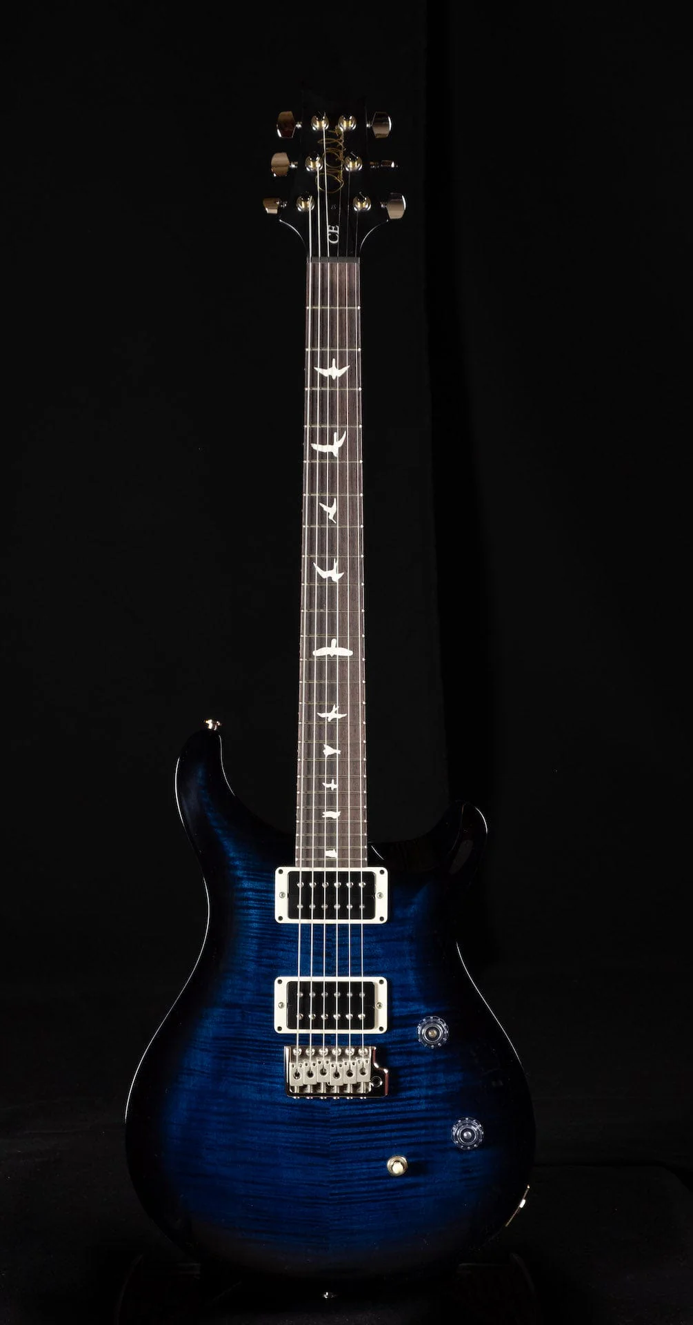 PRS CE 24 Flame Top Whale Blue Smokewrap Burst with Gig Bag - Image 2