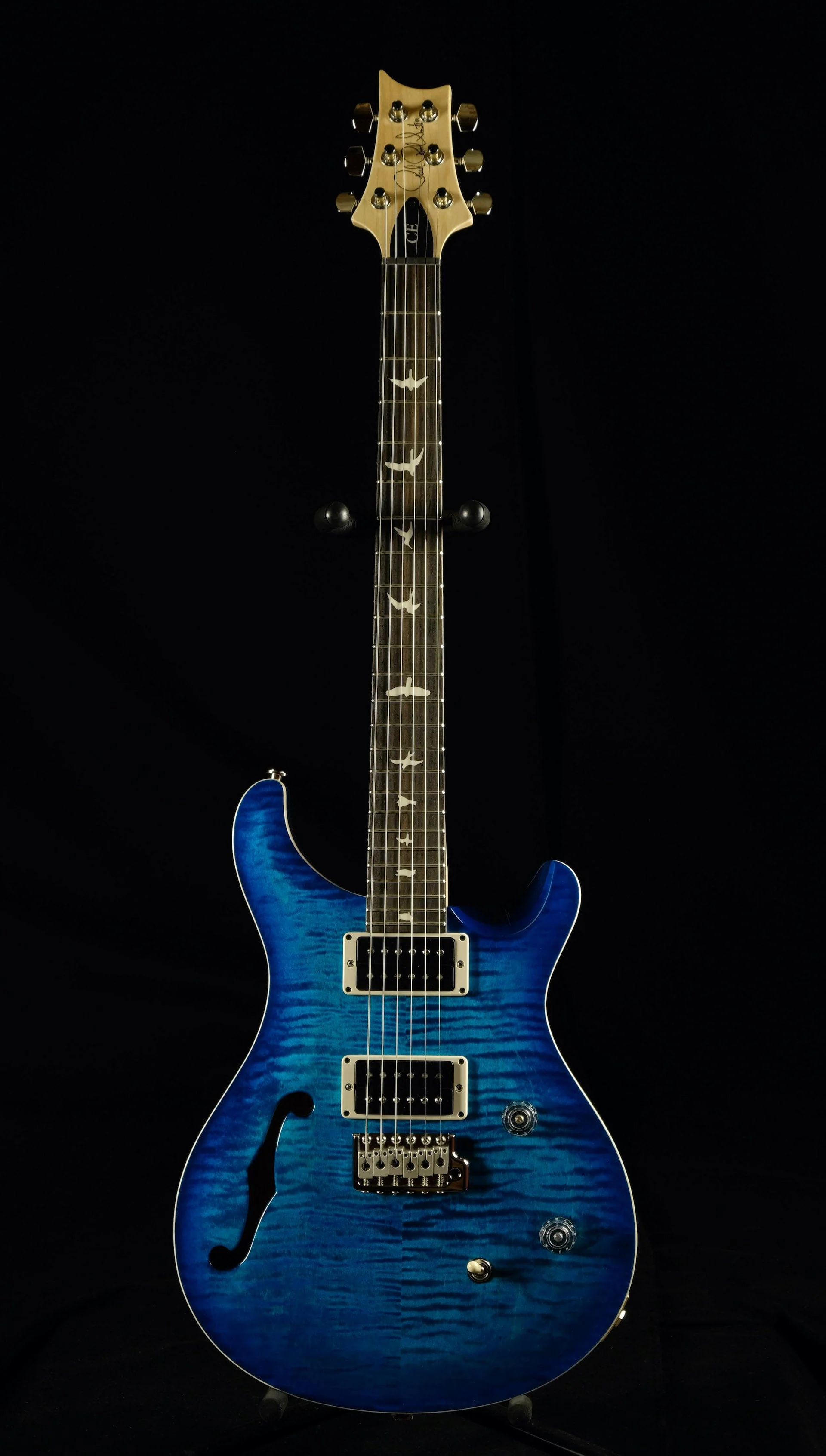 PRS CE 24 Semi-Hollow Faded Blue Burst With Gig Bag - Image 2