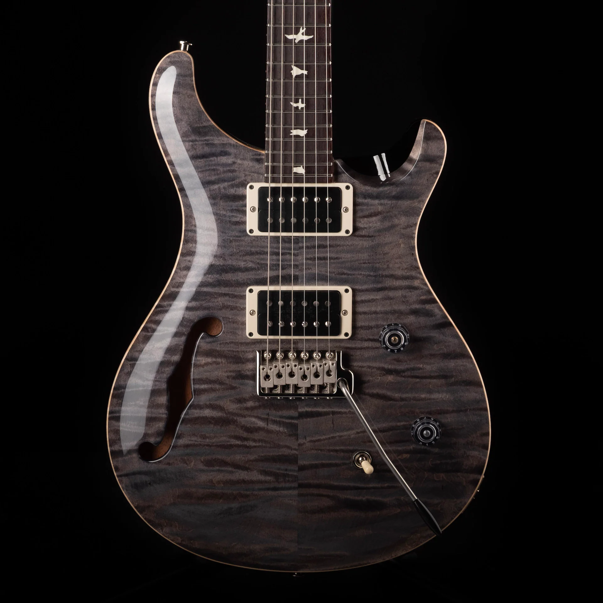 PRS CE 24 Semi-Hollow Faded Gray Black With Gig Bag - Serial # 0366036