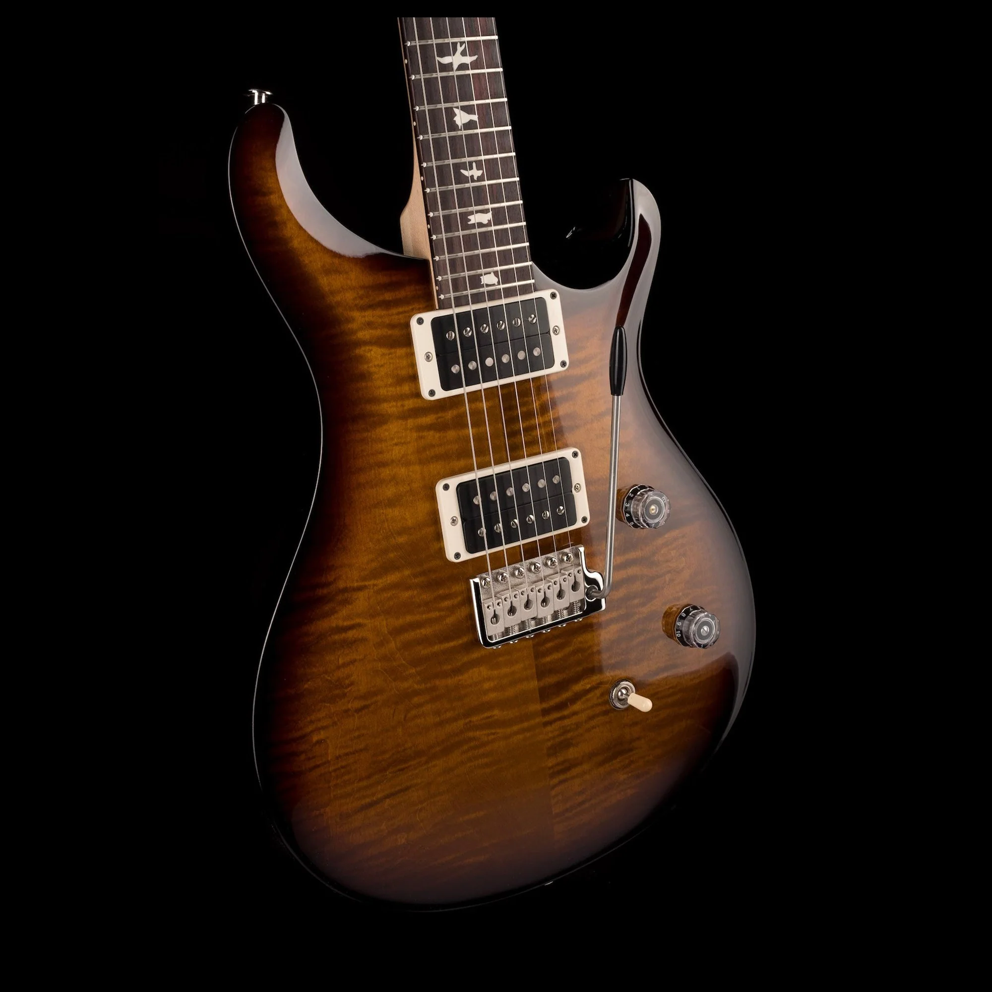 PRS CE24 Black Amber Electric Guitar With Gig Bag - Serial # 0365410 - Image 10