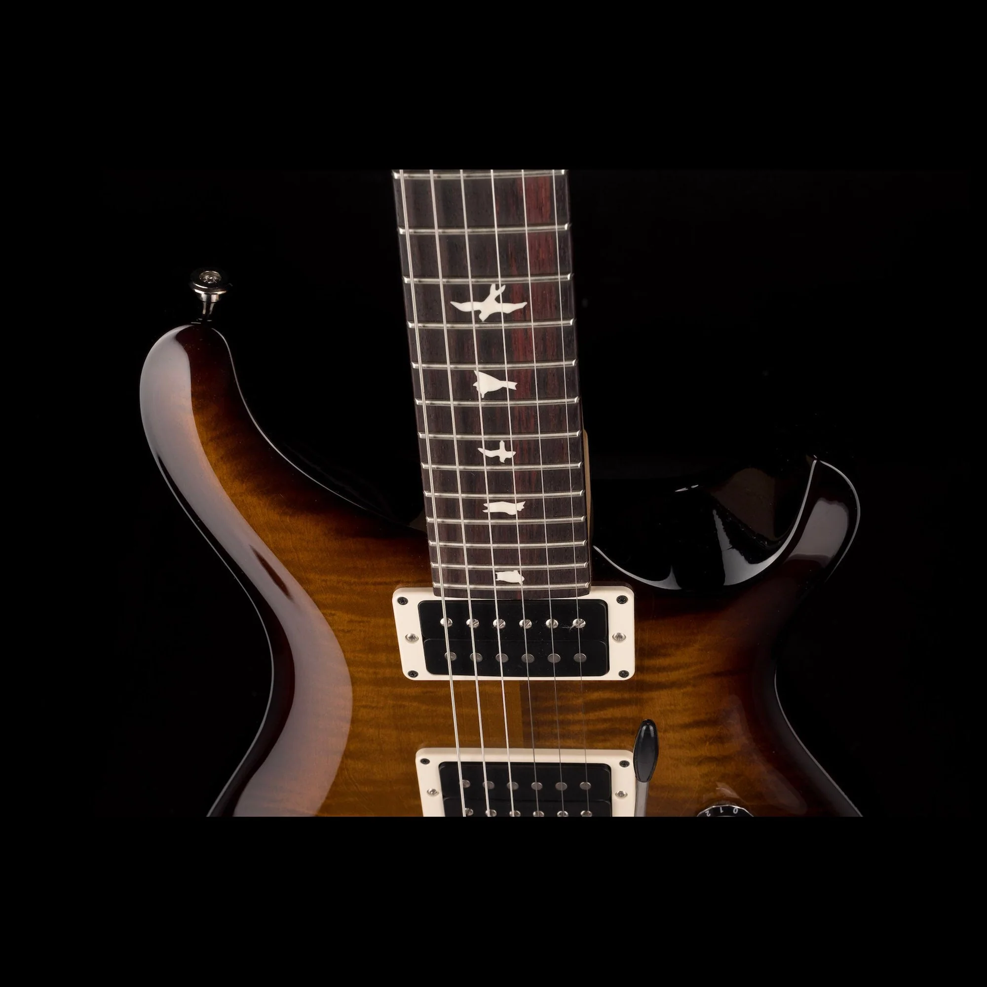 PRS CE24 Black Amber Electric Guitar With Gig Bag - Serial # 0365410 - Image 3